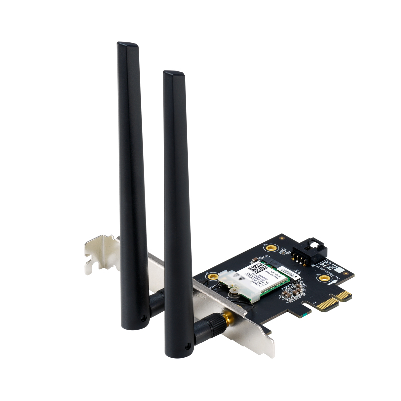 Asus - Tarjeta de Red Asus PCI Express PCE-AXE5400 Tri-Band AXE5400 WiFi 6E + Bluetooth 5.2