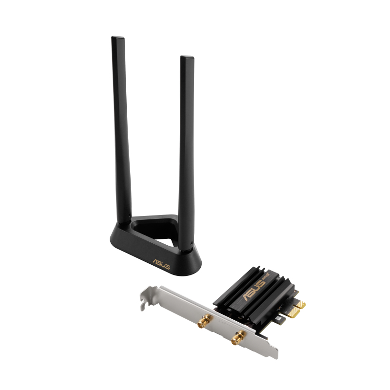 Asus - Tarjeta de Red Asus PCI Express PCE-AXE59BT Tri-Band AXE5400 WiFi 6E + Bluetooth 5.2