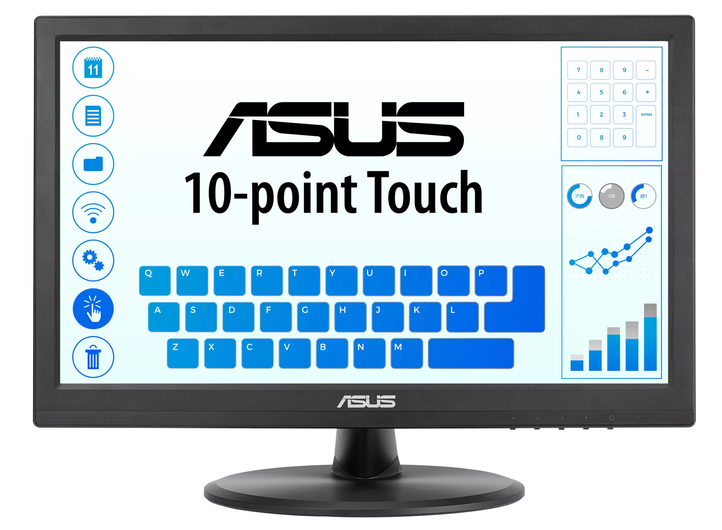 Asus - Monitor Asus Touch 15.6" VT168HR TN WXGA 60Hz 5ms