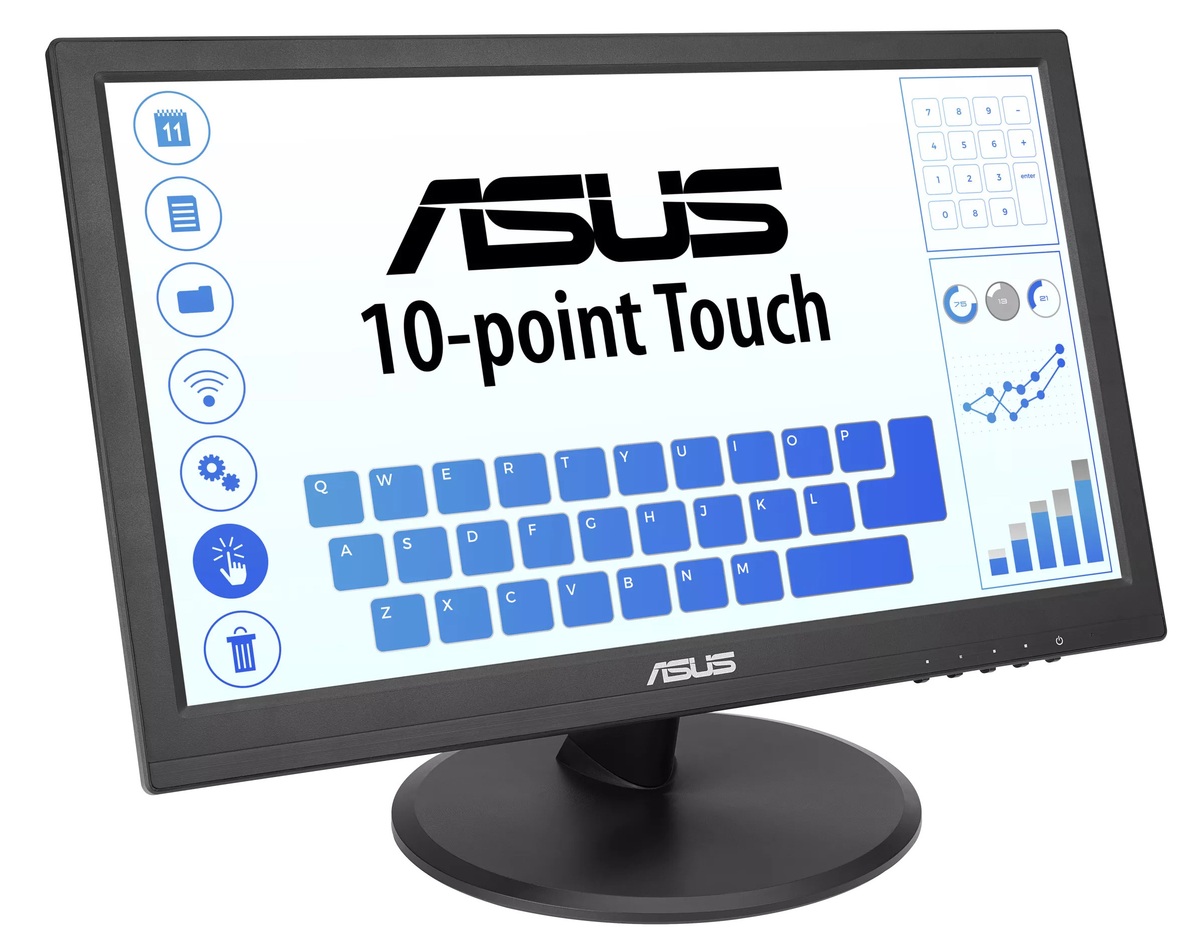 Asus - Monitor Asus Touch 15.6" VT168HR TN WXGA 60Hz 5ms