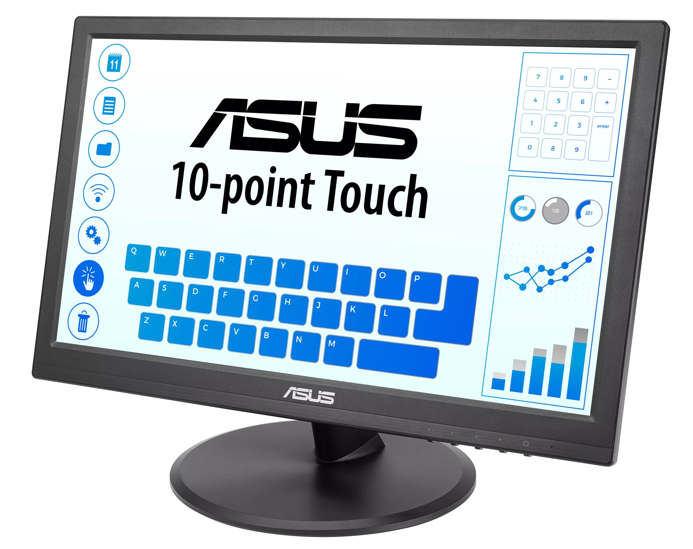 Asus - Monitor Asus Touch 15.6" VT168HR TN WXGA 60Hz 5ms