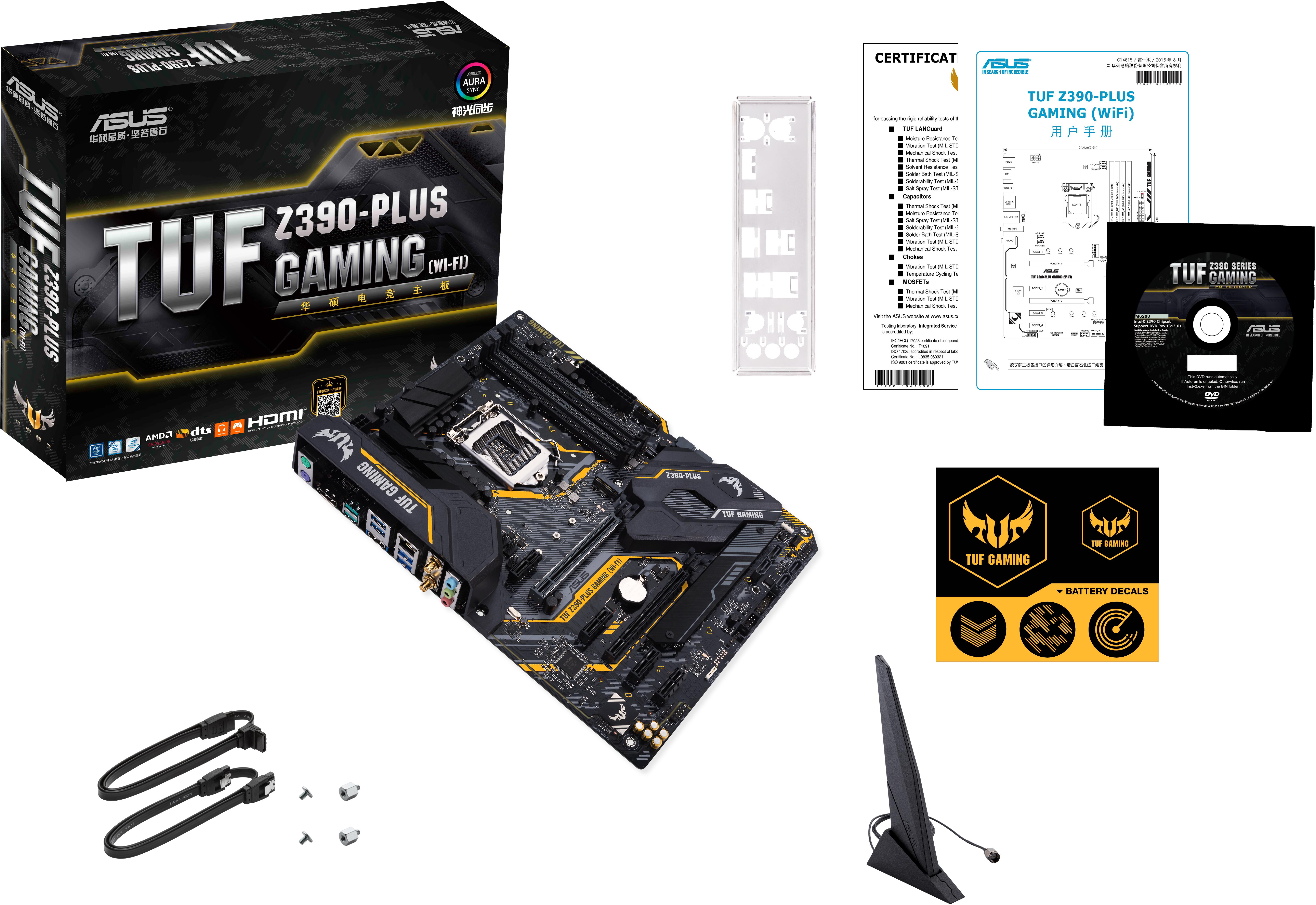 Asus - ** B Grade ** Placa Base Asus TUF Z390 Plus Gaming WiFi