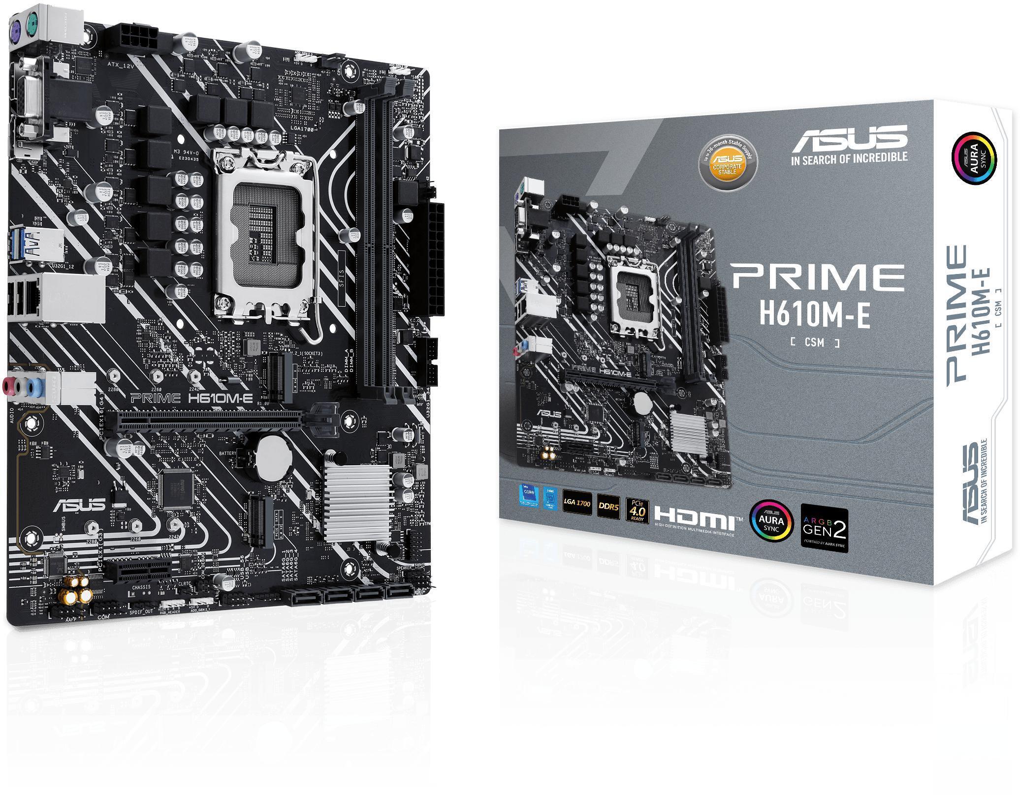 Asus - ** B Grade ** Placa Base Asus PRIME H610M-E CSM