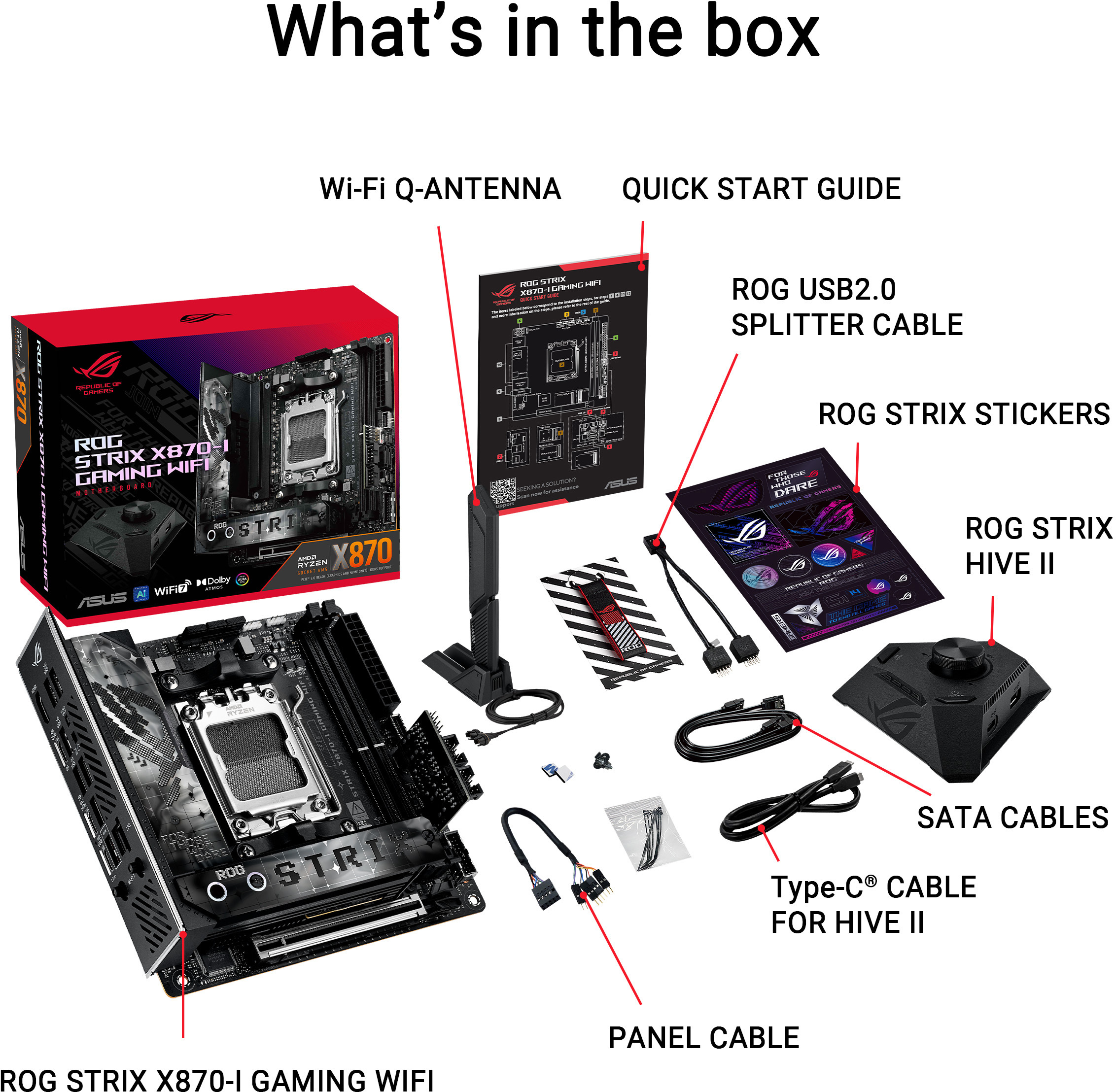 Asus - Placa Base Asus ROG Strix X870E-I Gaming WiFi