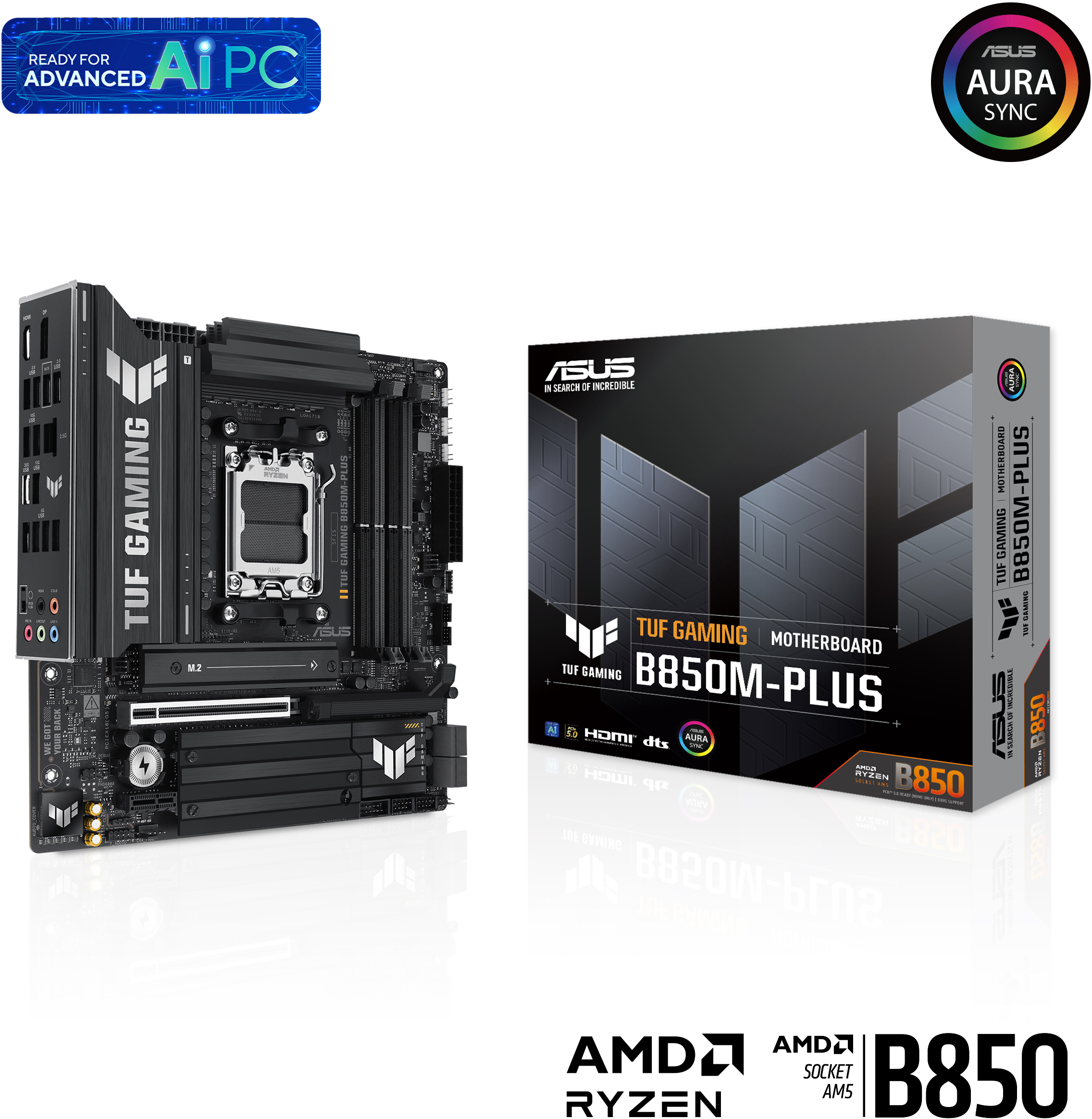 Asus - Placa Base Asus TUF B850M-Plus Gaming