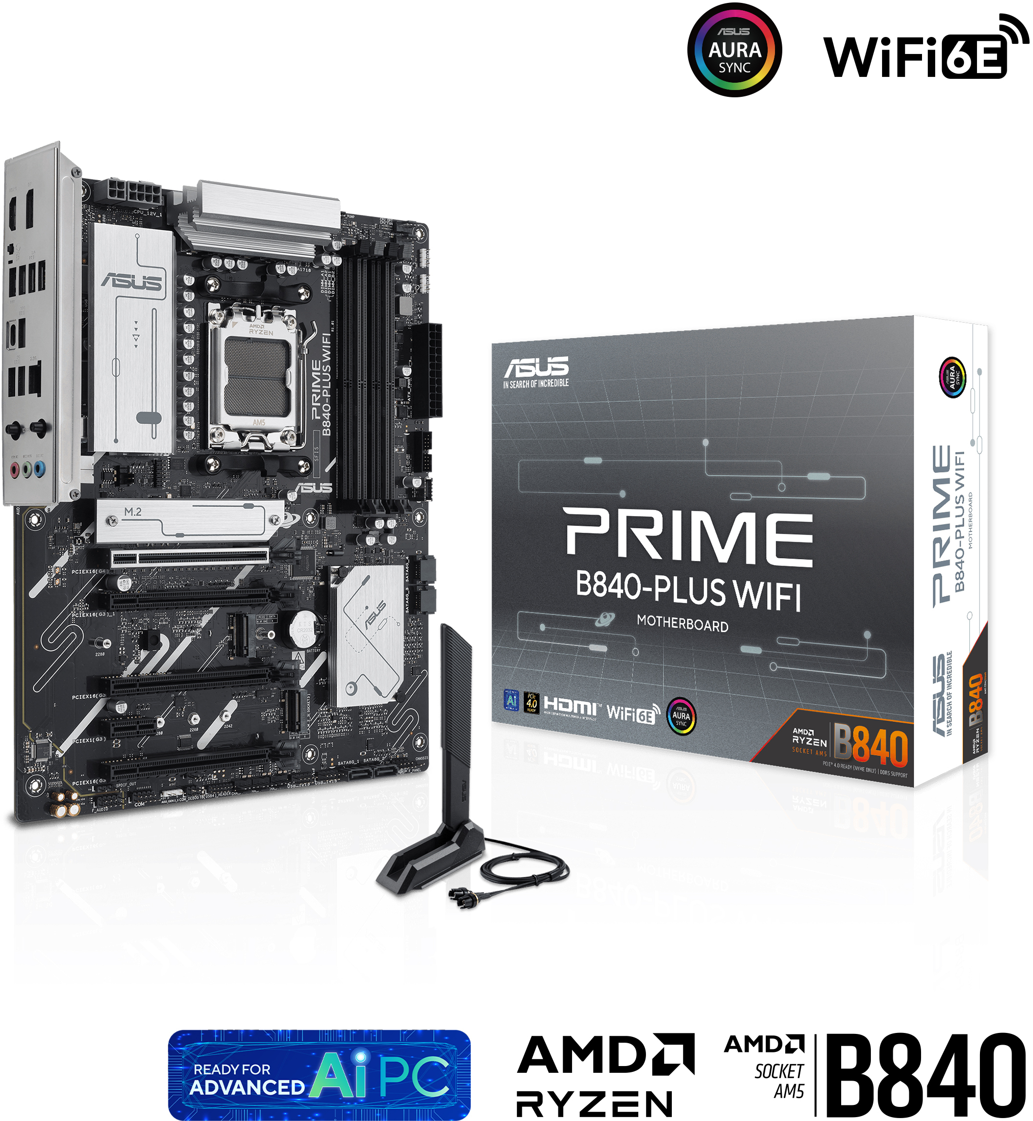 Asus - Placa Base Asus PRIME B840-PLUS WiFi