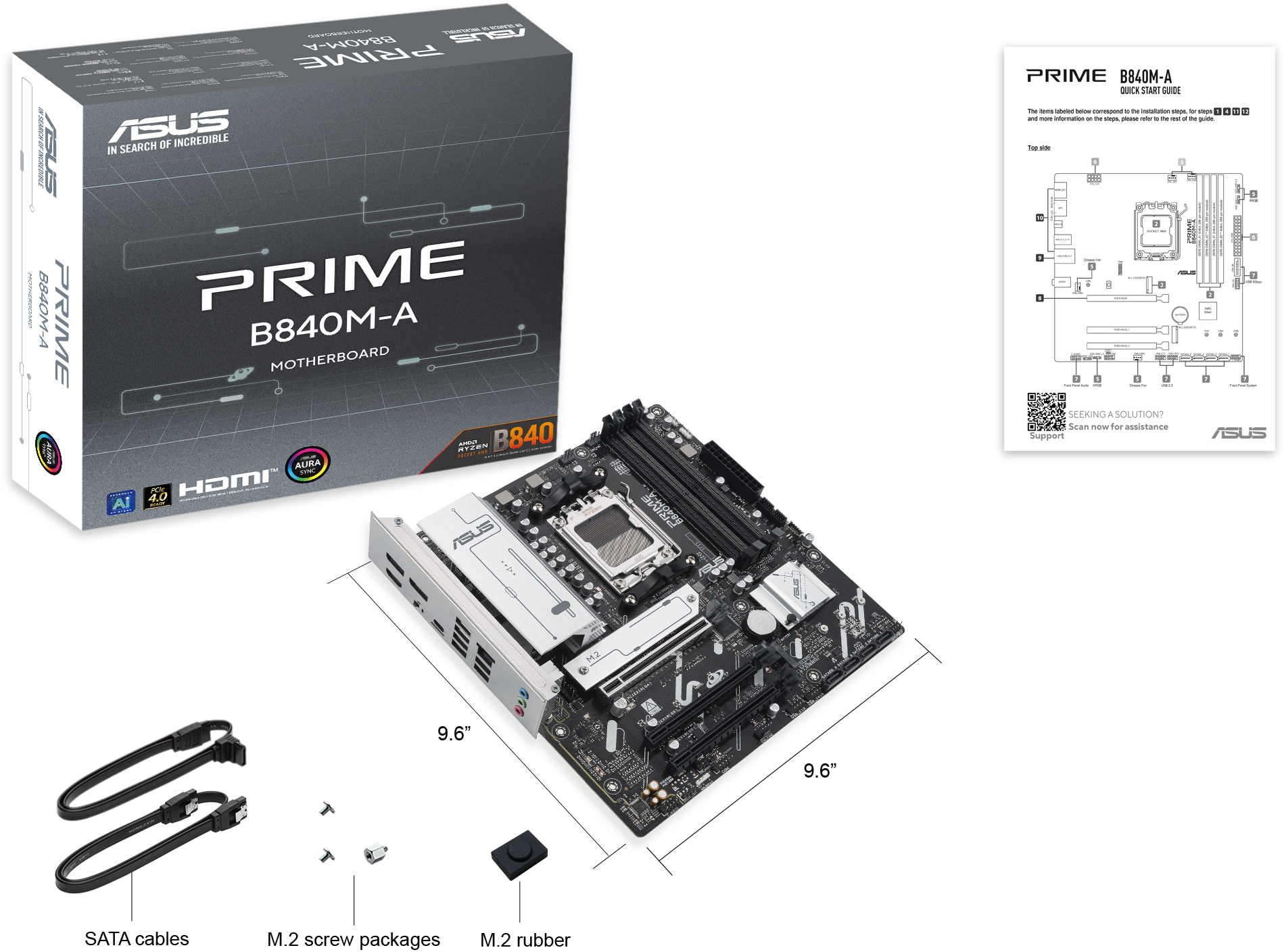 Asus - Placa Base Asus PRIME B840M-A-CSM