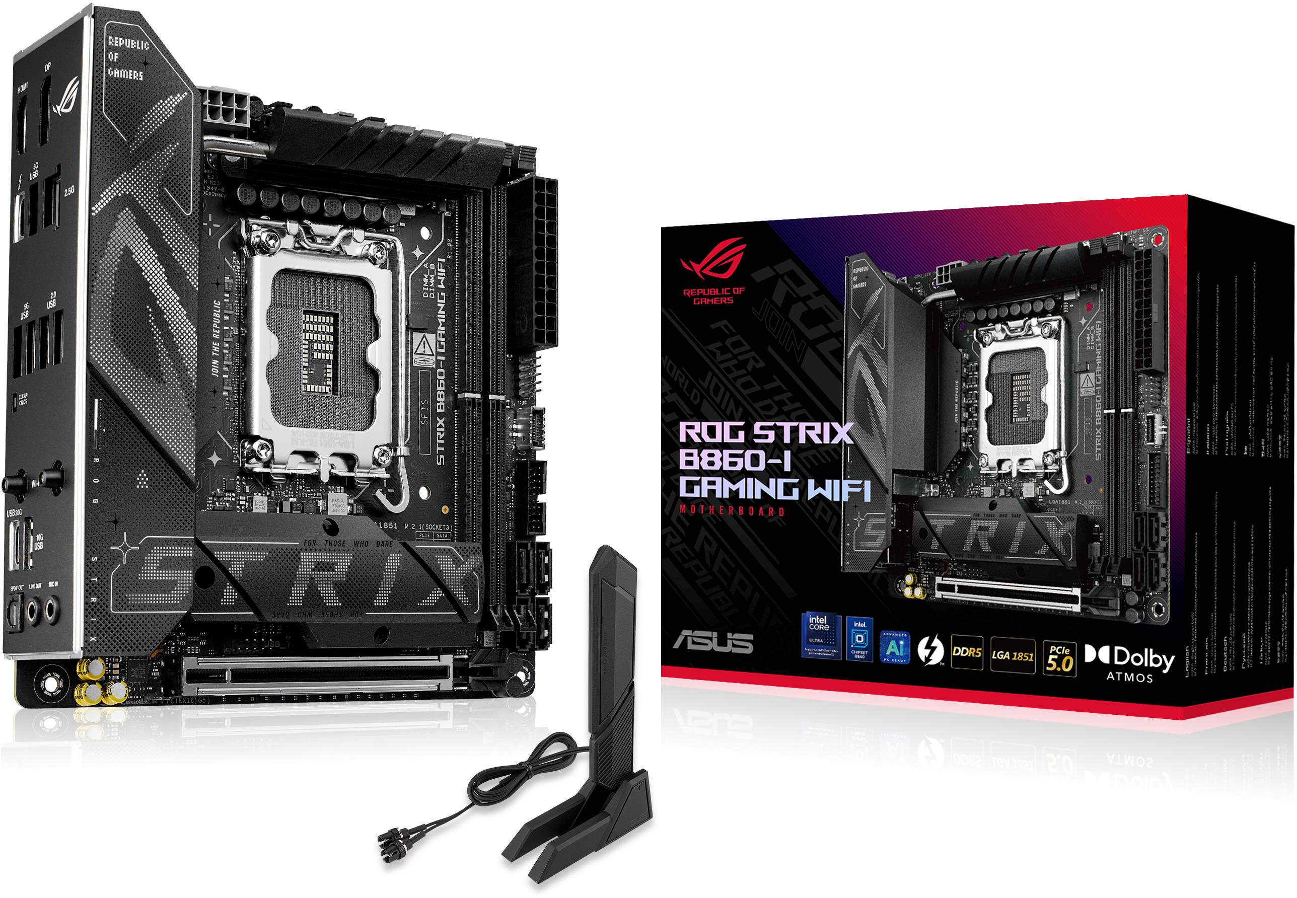 Asus - Placa Base Asus ROG Strix B860-I Gaming WiFi