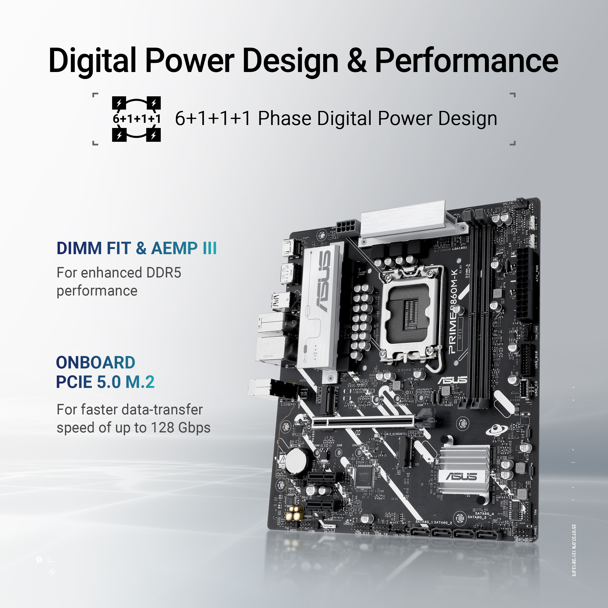 Asus - Placa Base Asus PRIME B860M-K