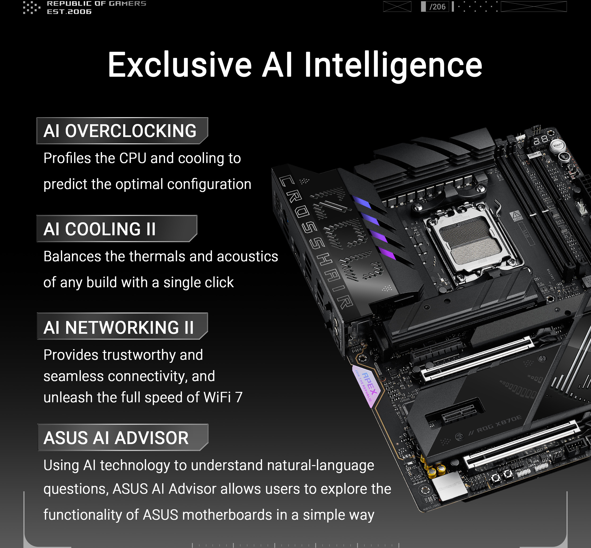 Asus - Placa Base Asus ROG Crosshair X870E Apex