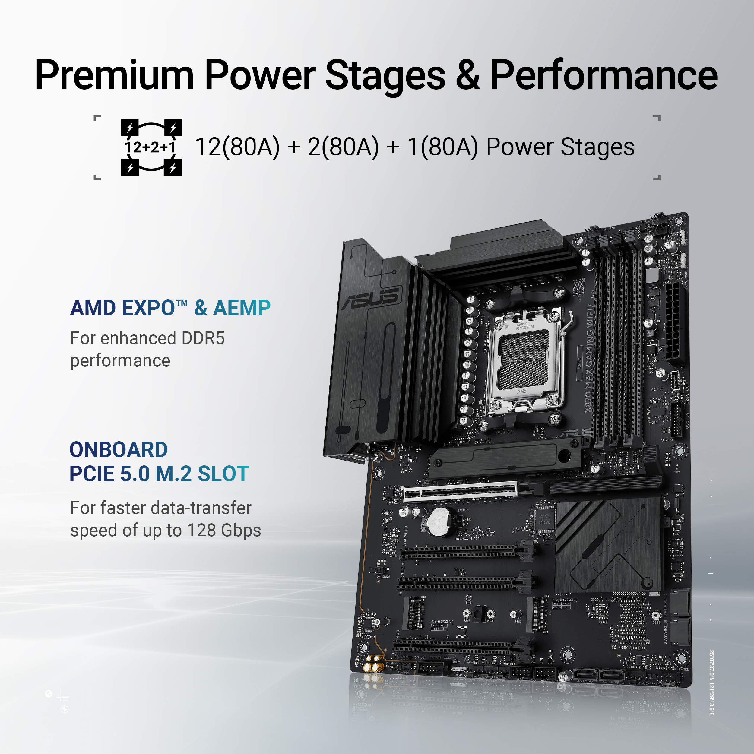 Asus - Placa Base Asus X870 MAX Gaming WiFi