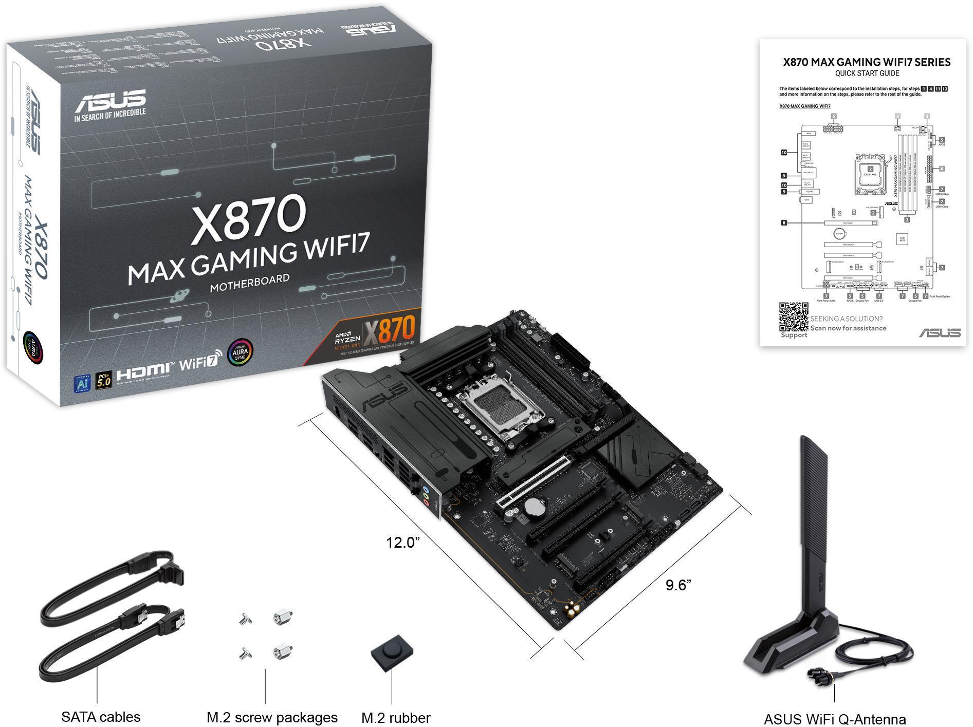 Asus - Placa Base Asus X870 MAX Gaming WiFi