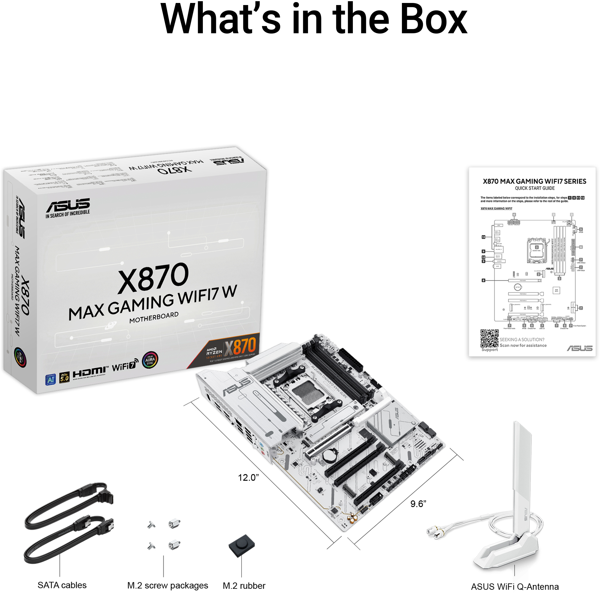 Asus - Placa Base Asus X870 MAX Gaming White WiFi