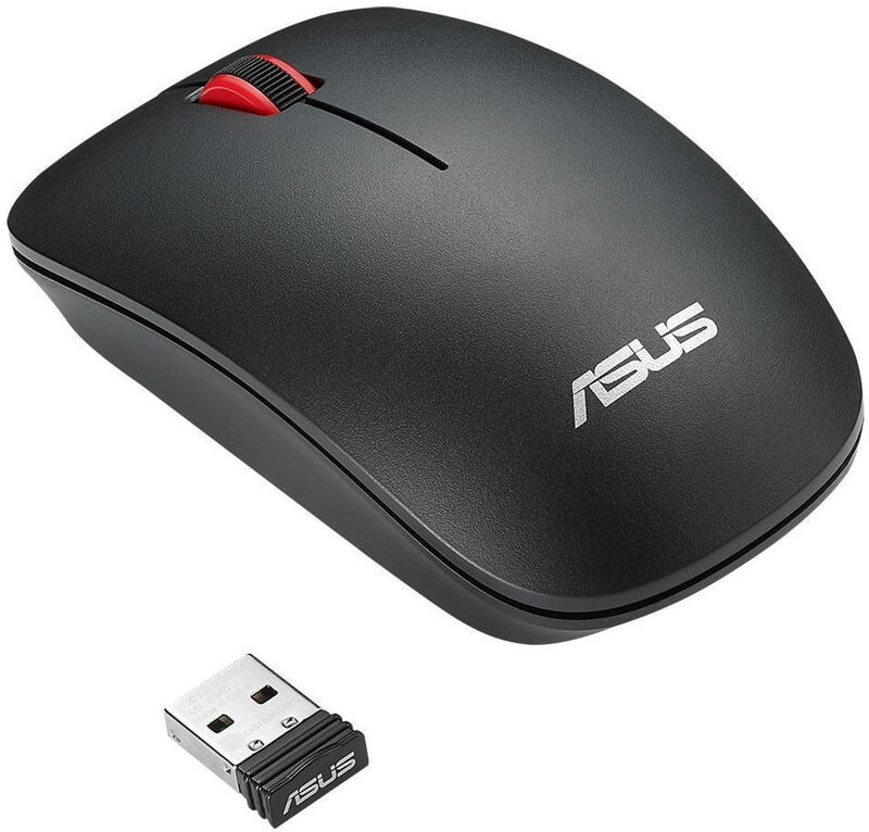 Asus - Ratón Asus WT300 RF Wireless Negro / Rojo