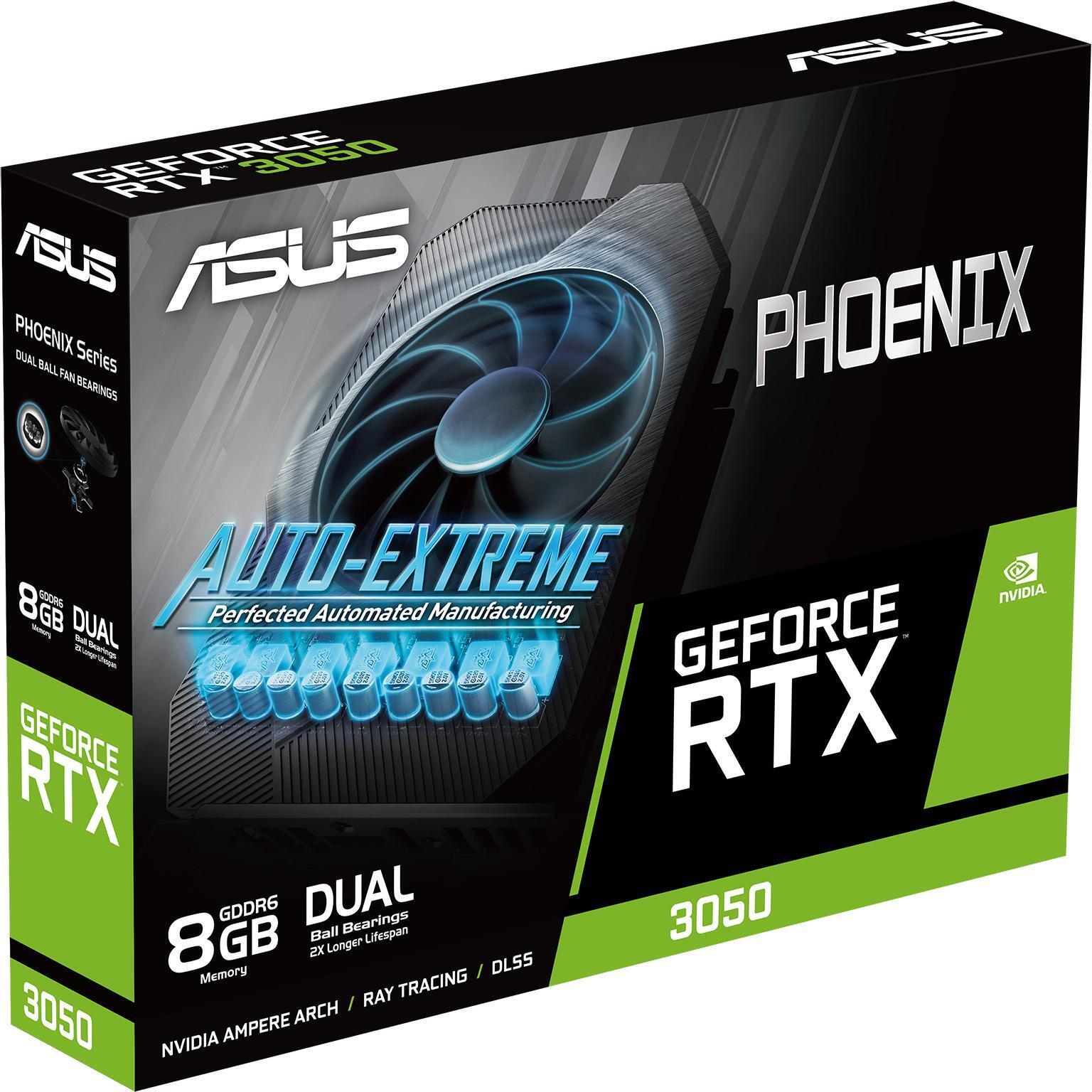 Asus - Tarjeta Gráfica Asus GeForce® RTX 3050 Phoenix V2 8GB GDDR6