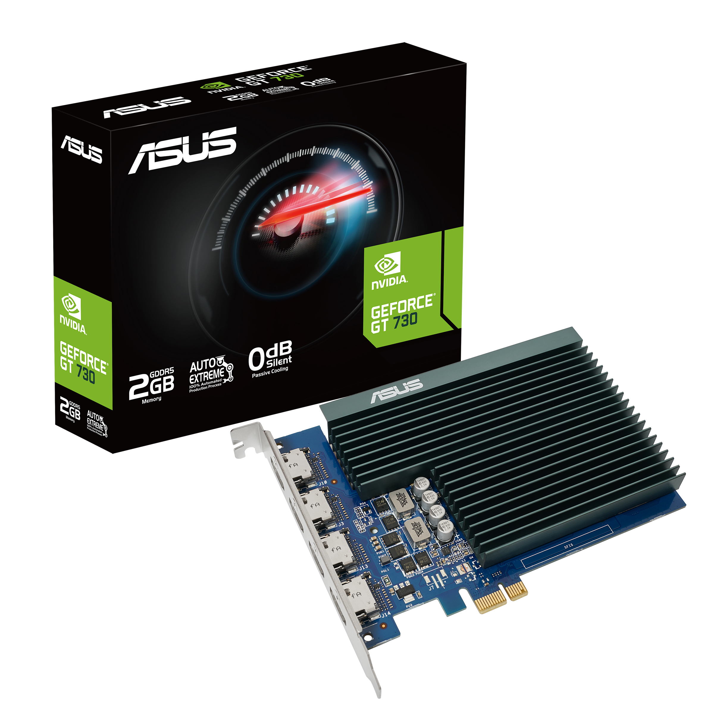 Asus - Tarjeta Gráfica Asus GeForce® GT 730 SL 2GB GDDR5 4H