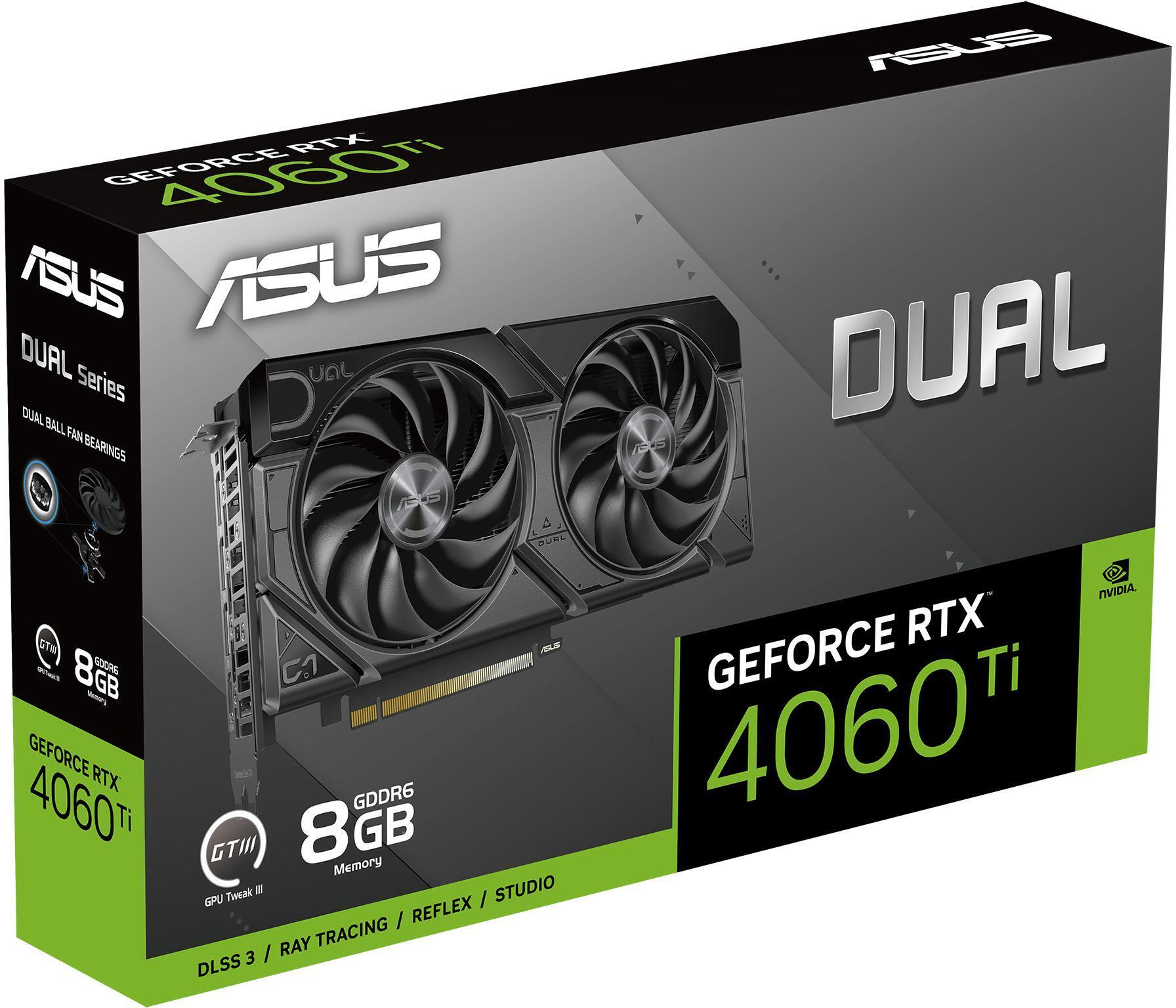 Asus - Tarjeta Gráfica Asus GeForce® RTX 4060 Ti Dual EVO 8GB GDDR6 DLSS3