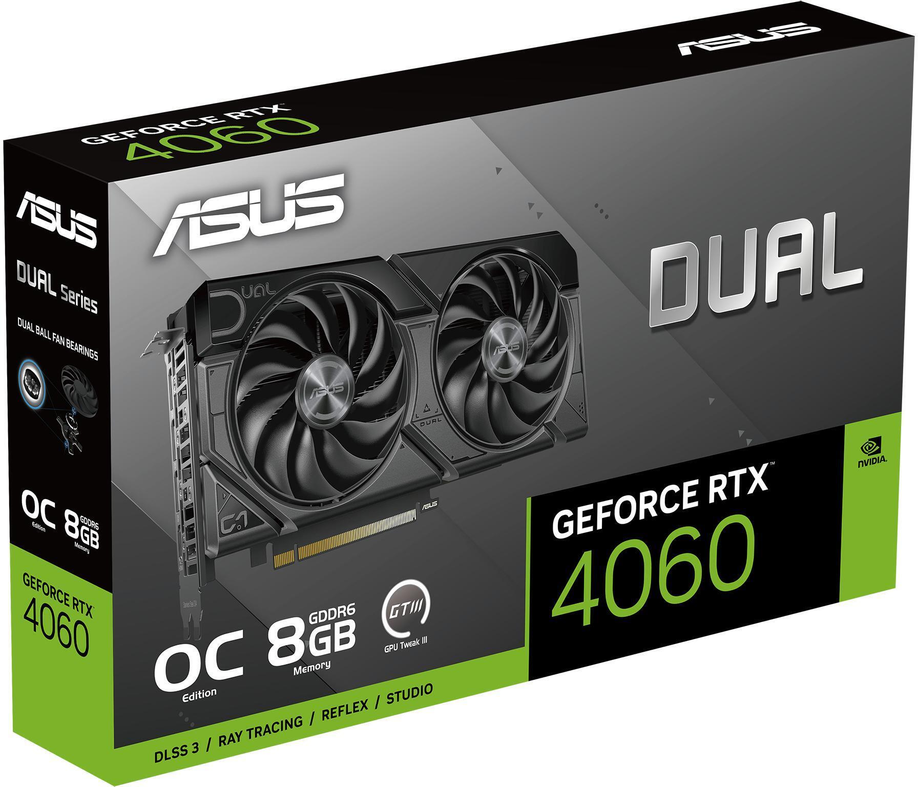 Asus - Tarjeta Gráfica Asus GeForce® RTX 4060 Dual Evo OC 8GD6 DLSS3