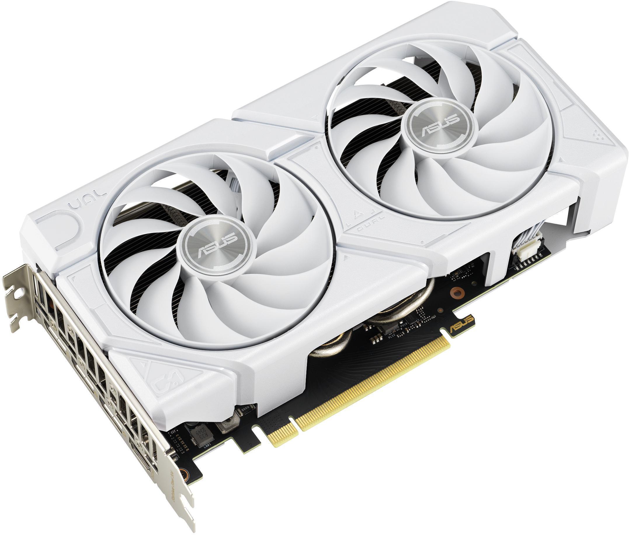 Asus - Tarjeta Gráfica Asus GeForce® RTX 4060 Dual Evo OC White 8GB GDDR6 DLSS3