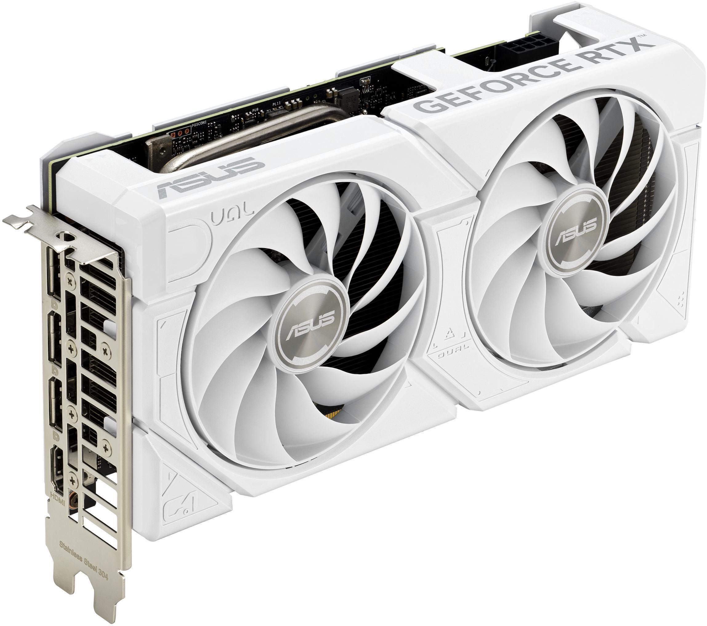 Asus - Tarjeta Gráfica Asus GeForce® RTX 4060 Dual Evo OC White 8GB GDDR6 DLSS3