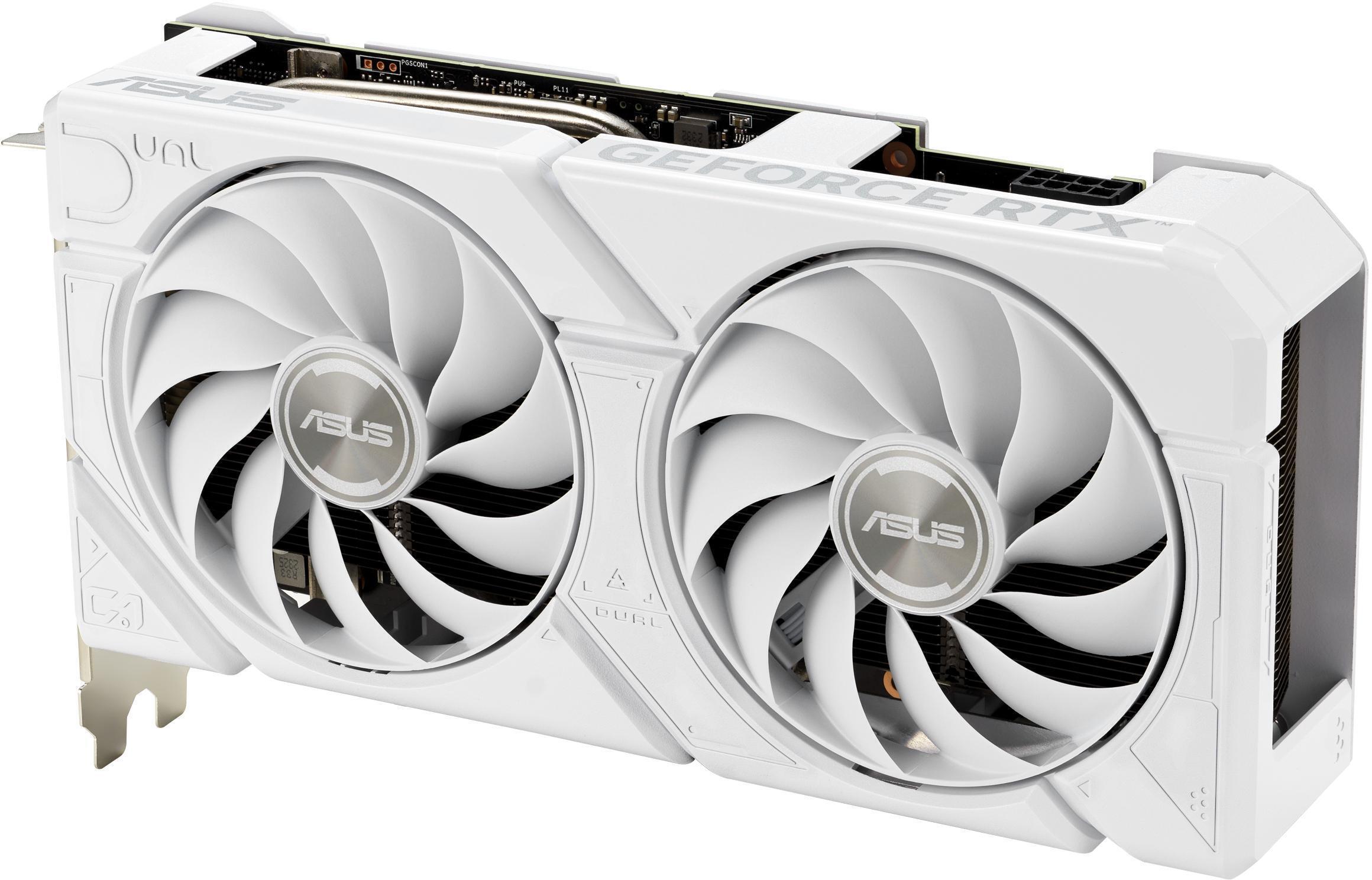 Asus - Tarjeta Gráfica Asus GeForce® RTX 4060 Dual Evo OC White 8GB GDDR6 DLSS3