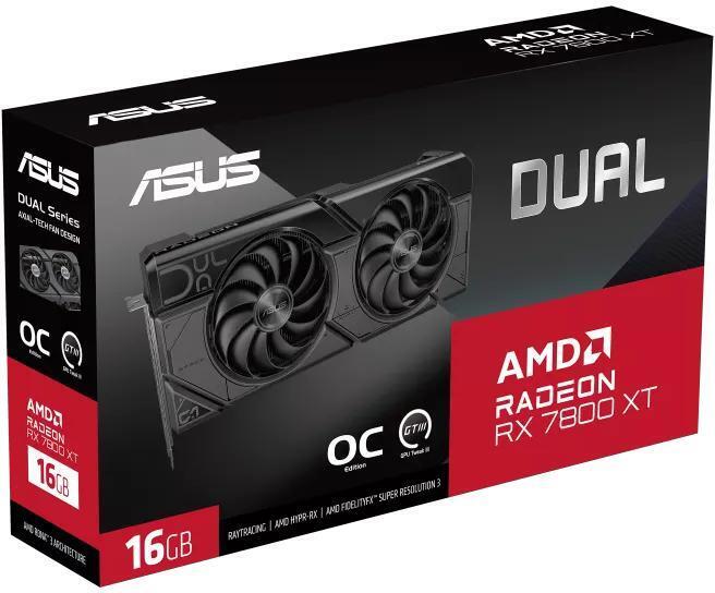 Asus - ** B Grade ** Tarjeta Gráfica Asus Radeon RX 7800 XT Dual OC 16GB