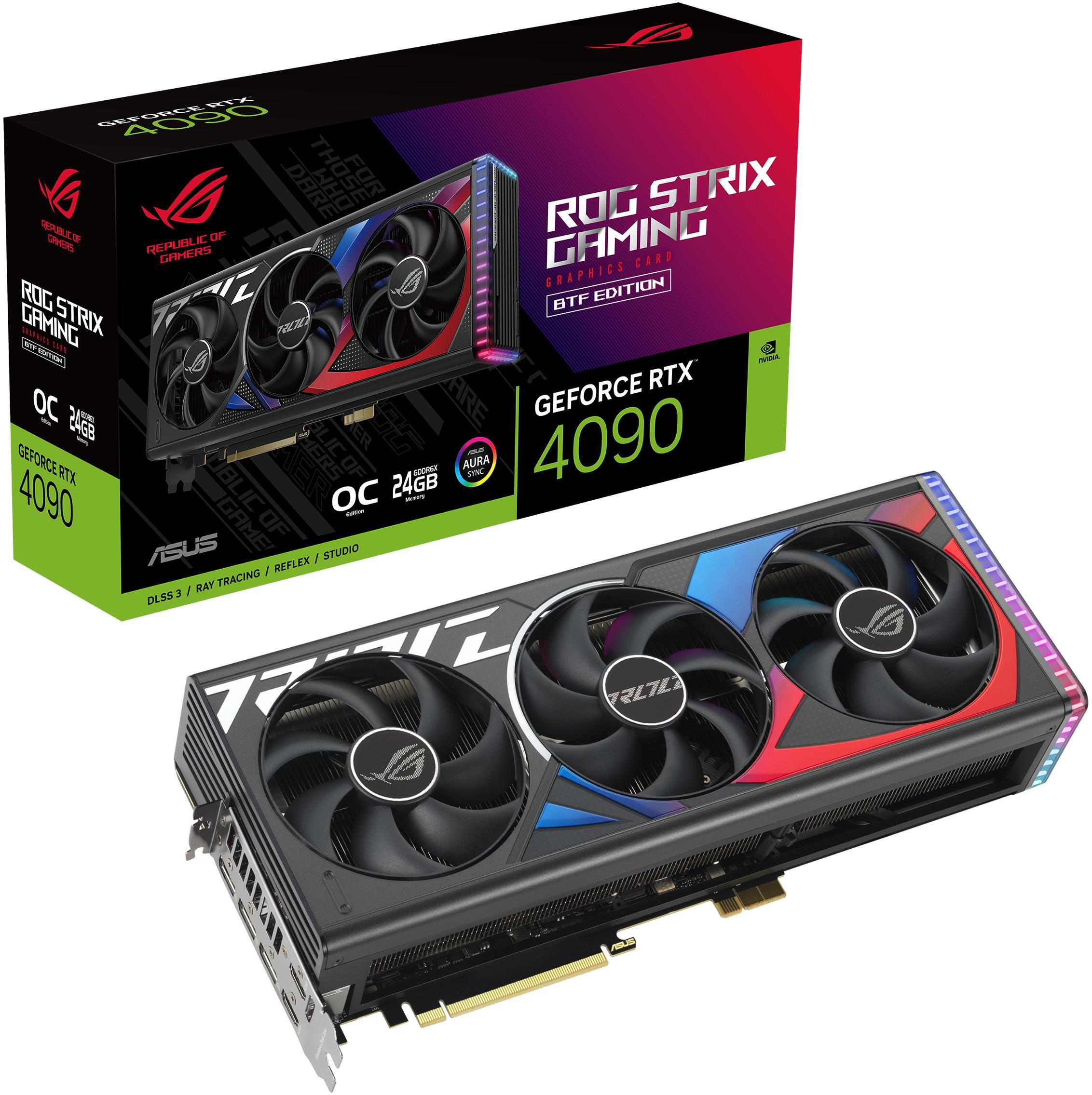 Asus - ** B Grade ** Tarjeta Gráfica Asus GeForce® RTX 4090 ROG Strix Gaming BTF OC 24GD6X DLSS3