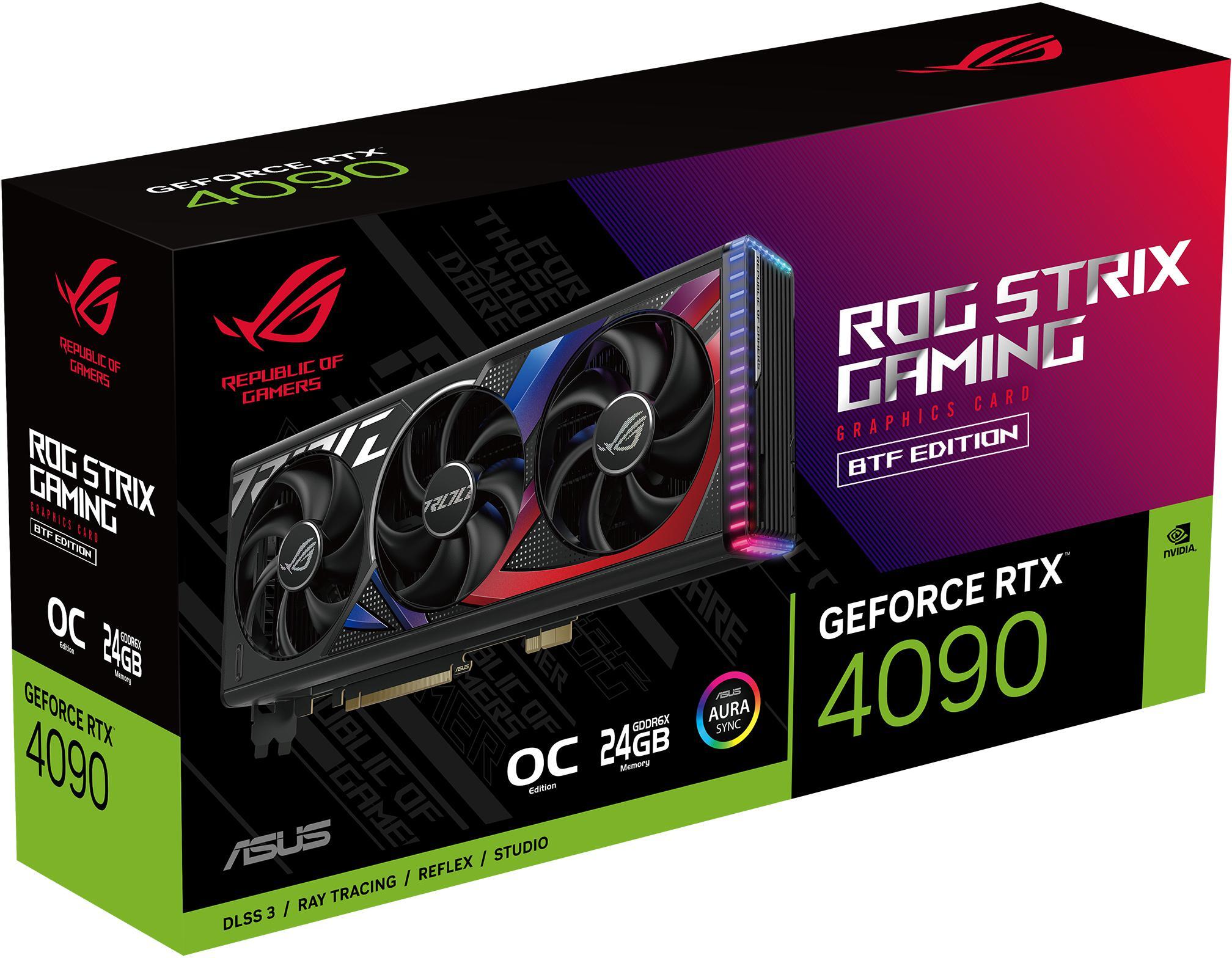 Asus - ** B Grade ** Tarjeta Gráfica Asus GeForce® RTX 4090 ROG Strix Gaming BTF OC 24GD6X DLSS3