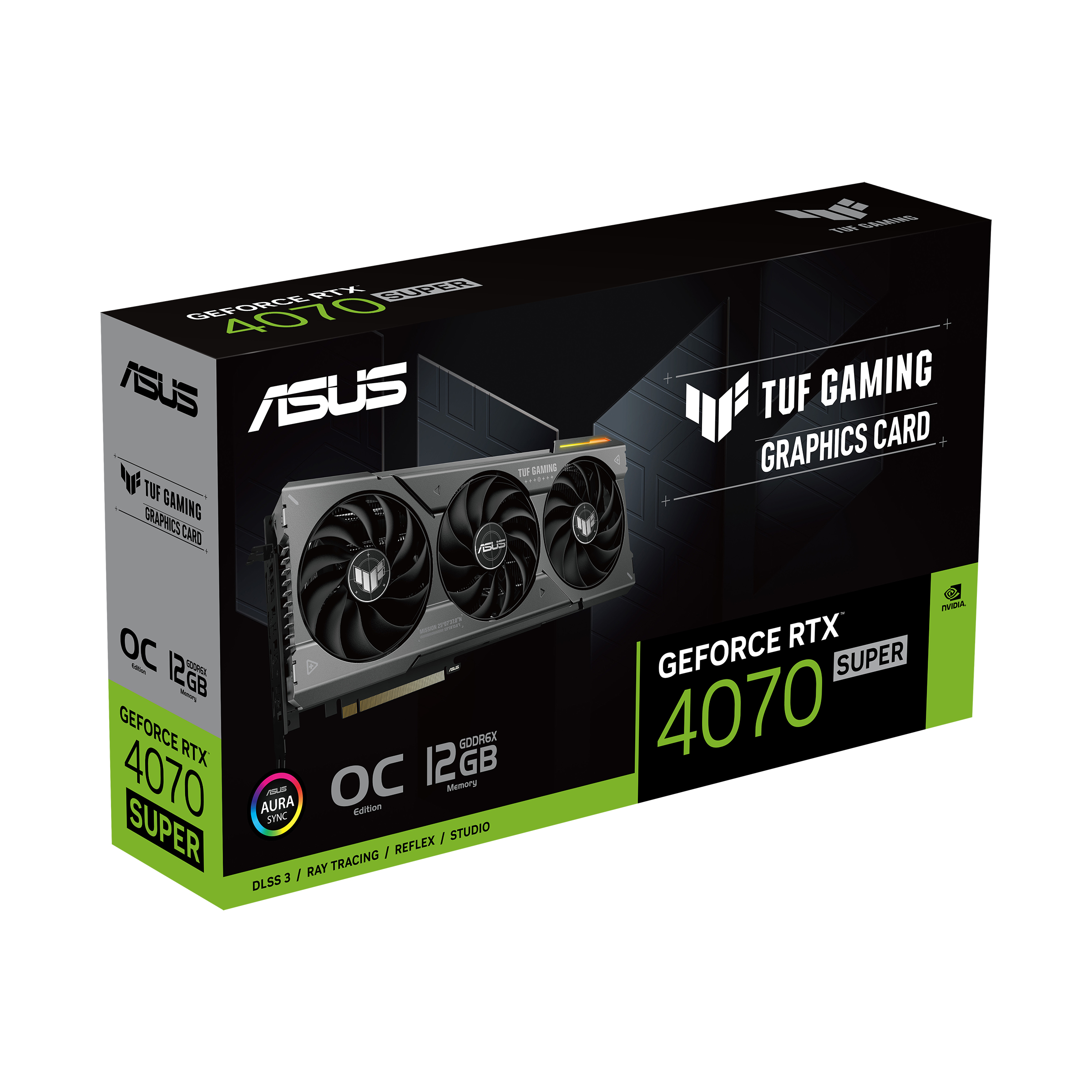 Asus - Tarjeta Gráfica Asus GeForce® RTX 4070 SUPER TUF Gaming OC 12GB GDDR6X DLSS3