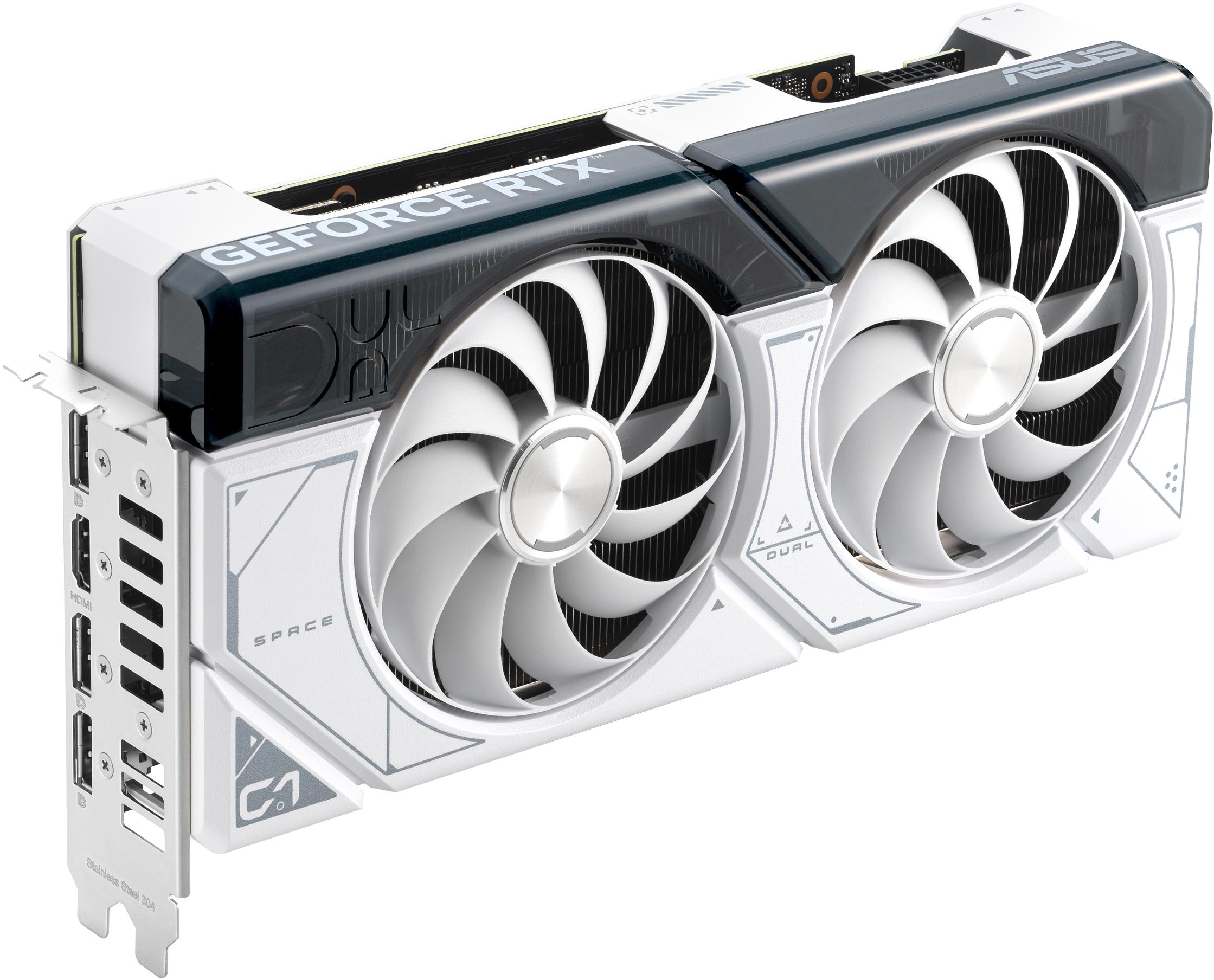 Asus - Tarjeta Gráfica Asus GeForce® RTX 4070 SUPER Dual OC White 12GB GDDR6X DLSS3