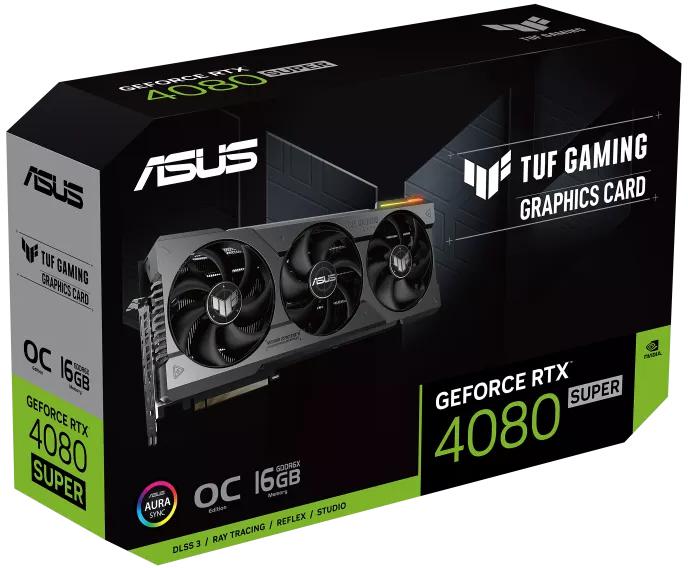 Asus - Tarjeta Gráfica Asus GeForce® RTX 4080 SUPER TUF Gaming OC 16GB GDDR6X DLSS3