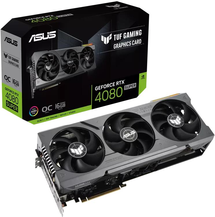 Asus - Tarjeta Gráfica Asus GeForce® RTX 4080 SUPER TUF Gaming OC 16GB GDDR6X DLSS3