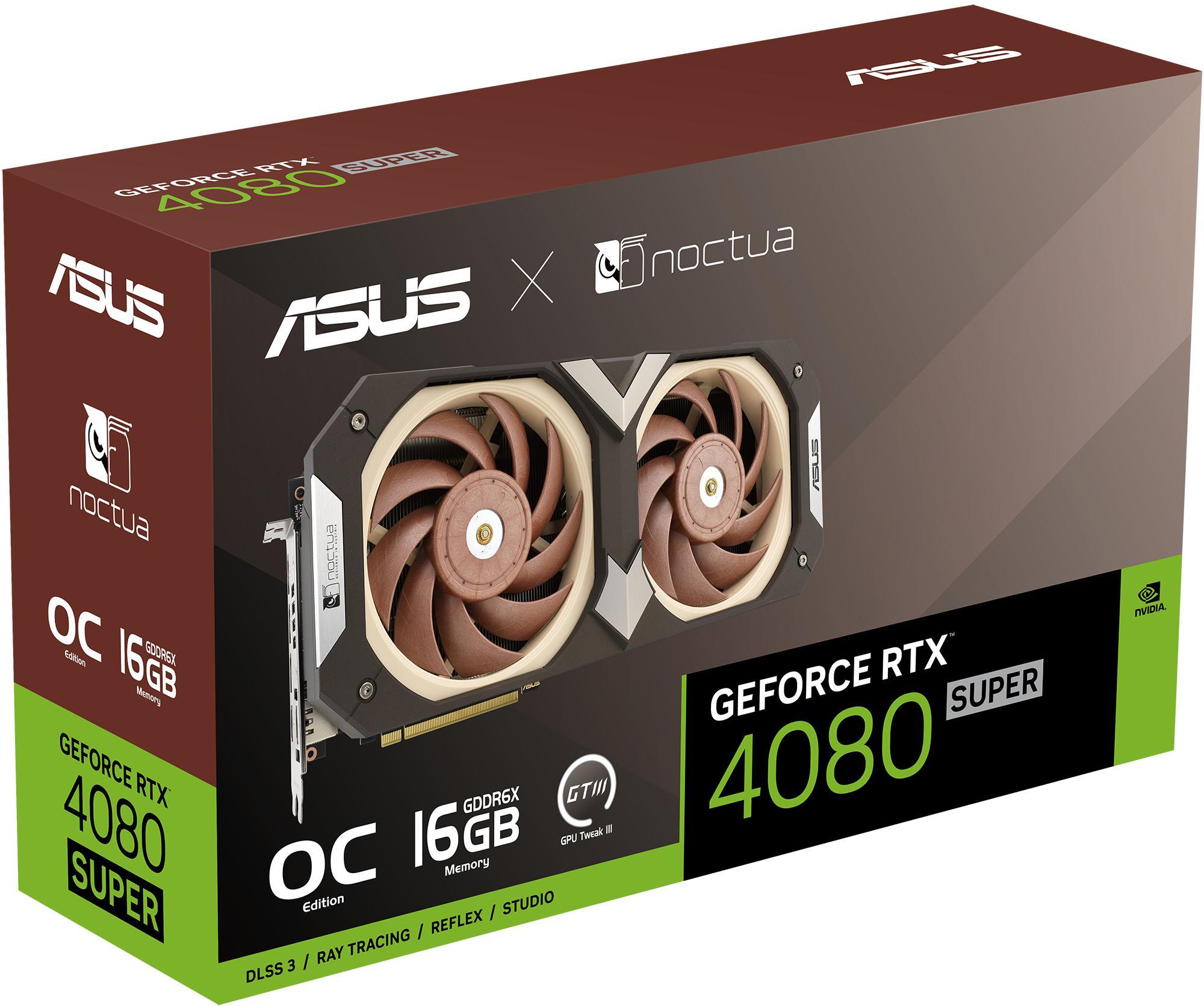 Asus - Tarjeta Gráfica Asus GeForce® RTX 4080 SUPER Noctua Edition 16GB GDDR6X DLSS3