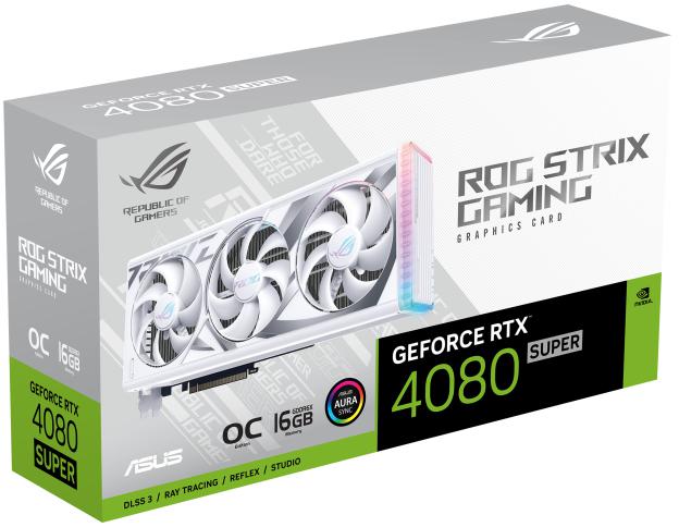 Asus - Tarjeta Gráfica Asus GeForce® RTX 4080 SUPER ROG Strix Gaming White OC 16GB GDDR6X DLSS3