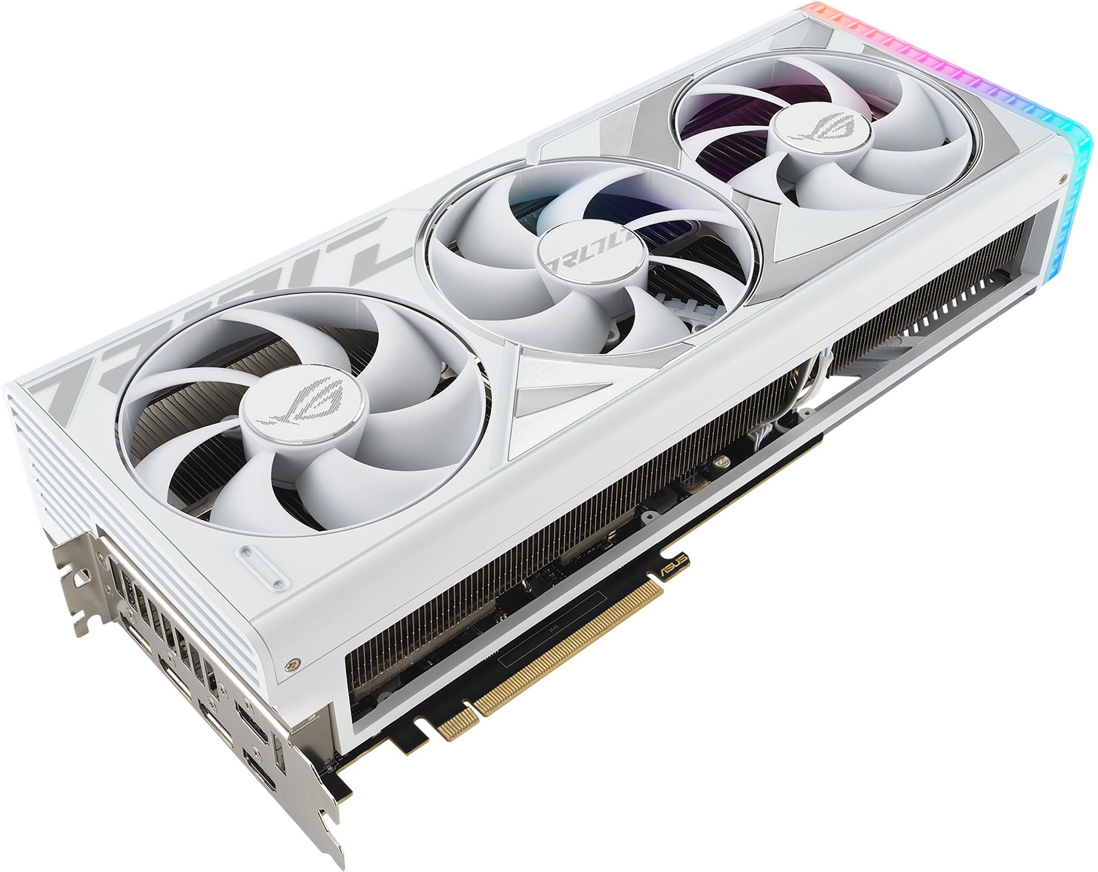 Asus - Tarjeta Gráfica Asus GeForce® RTX 4080 SUPER ROG Strix Gaming White 16GB GDDR6X DLSS3