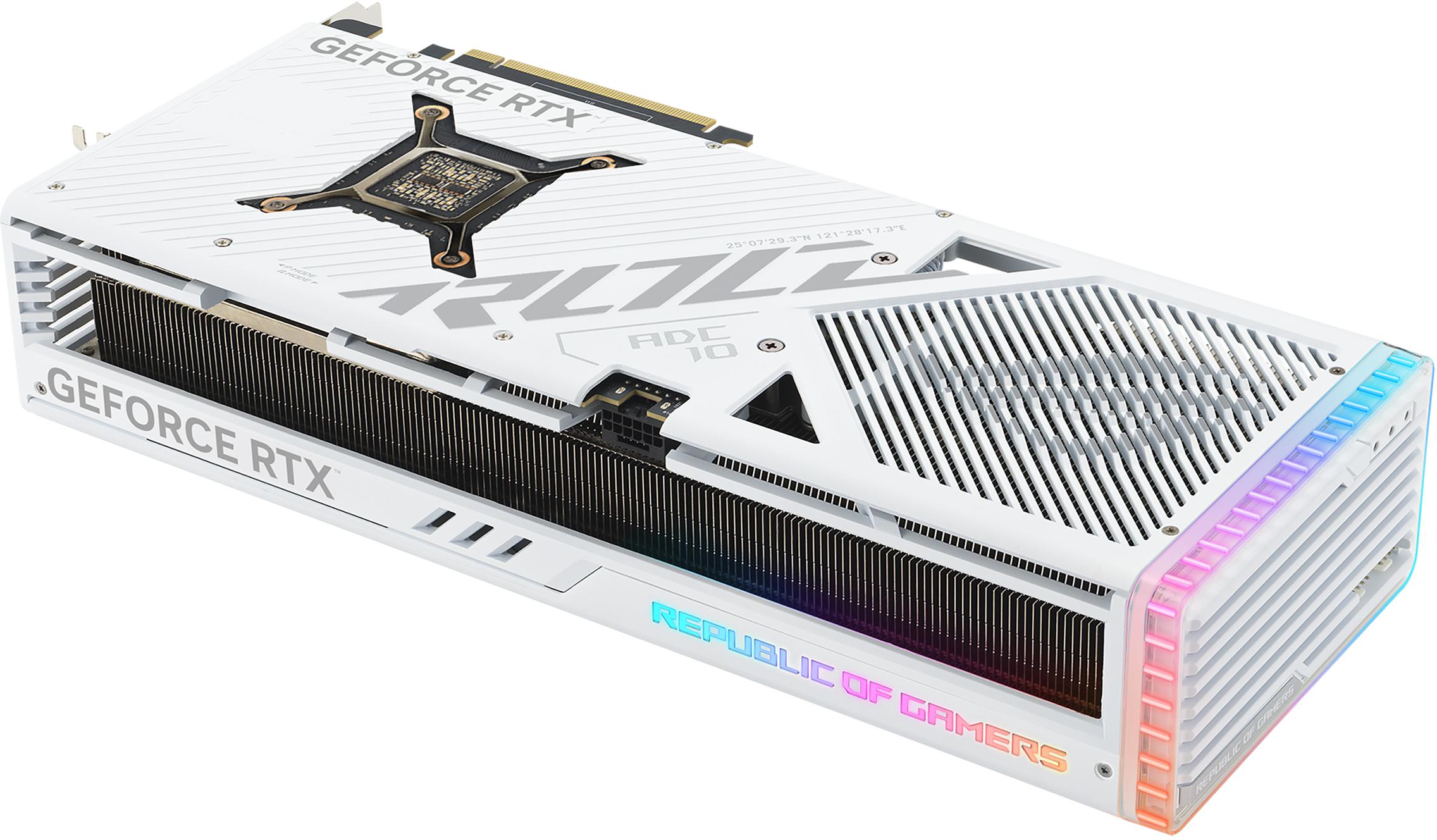 Asus - Tarjeta Gráfica Asus GeForce® RTX 4080 SUPER ROG Strix Gaming White 16GB GDDR6X DLSS3