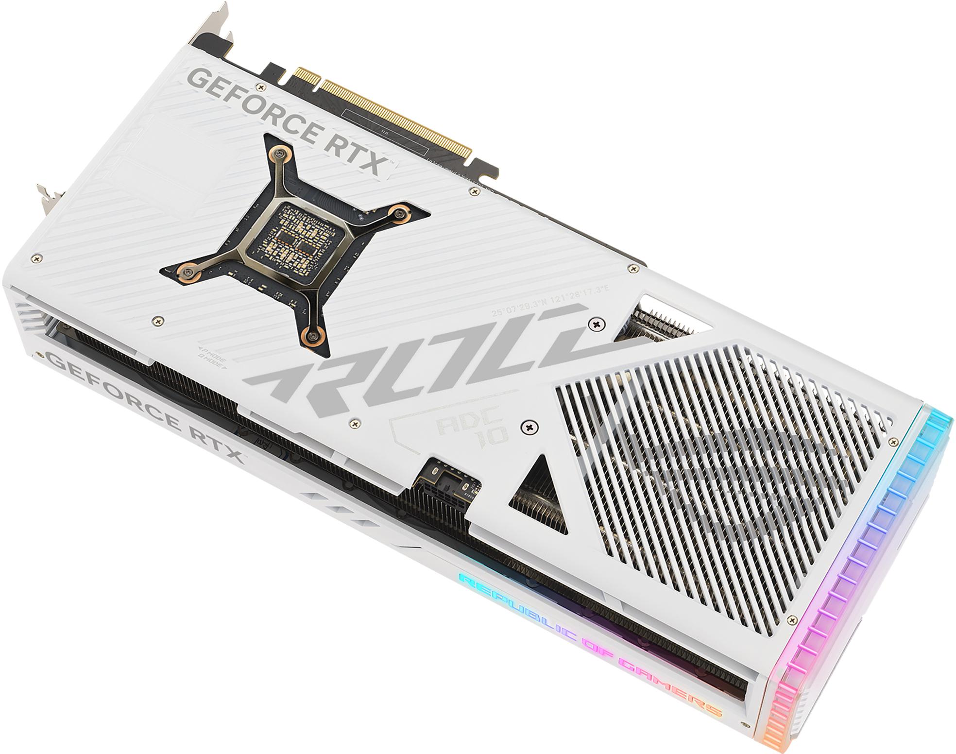 Asus - Tarjeta Gráfica Asus GeForce® RTX 4080 SUPER ROG Strix Gaming White 16GB GDDR6X DLSS3