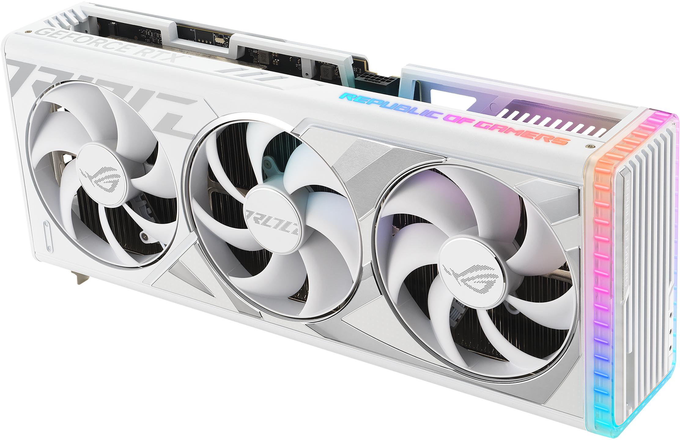 Asus - Tarjeta Gráfica Asus GeForce® RTX 4080 SUPER ROG Strix Gaming White 16GB GDDR6X DLSS3