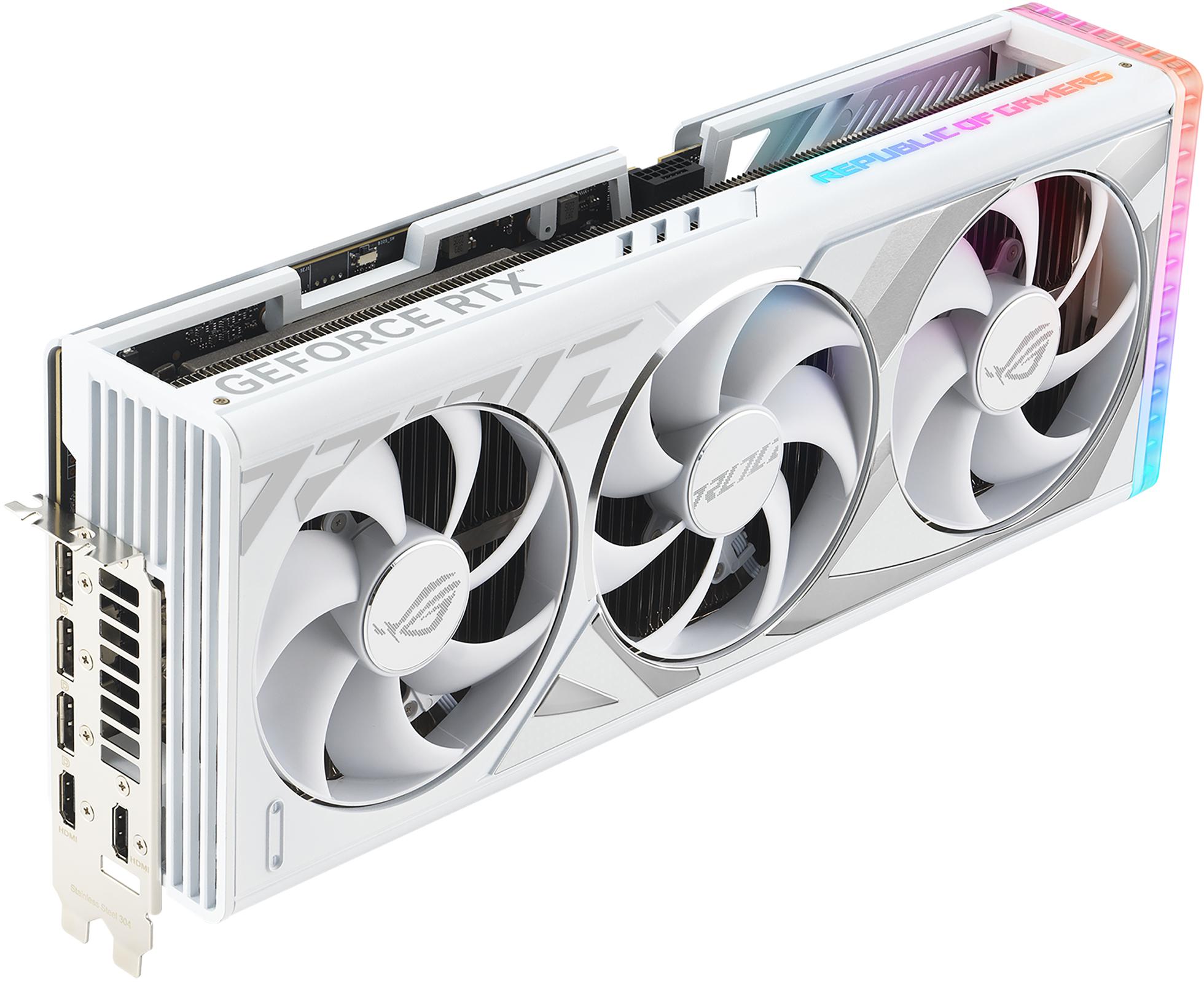 Asus - Tarjeta Gráfica Asus GeForce® RTX 4080 SUPER ROG Strix Gaming White 16GB GDDR6X DLSS3