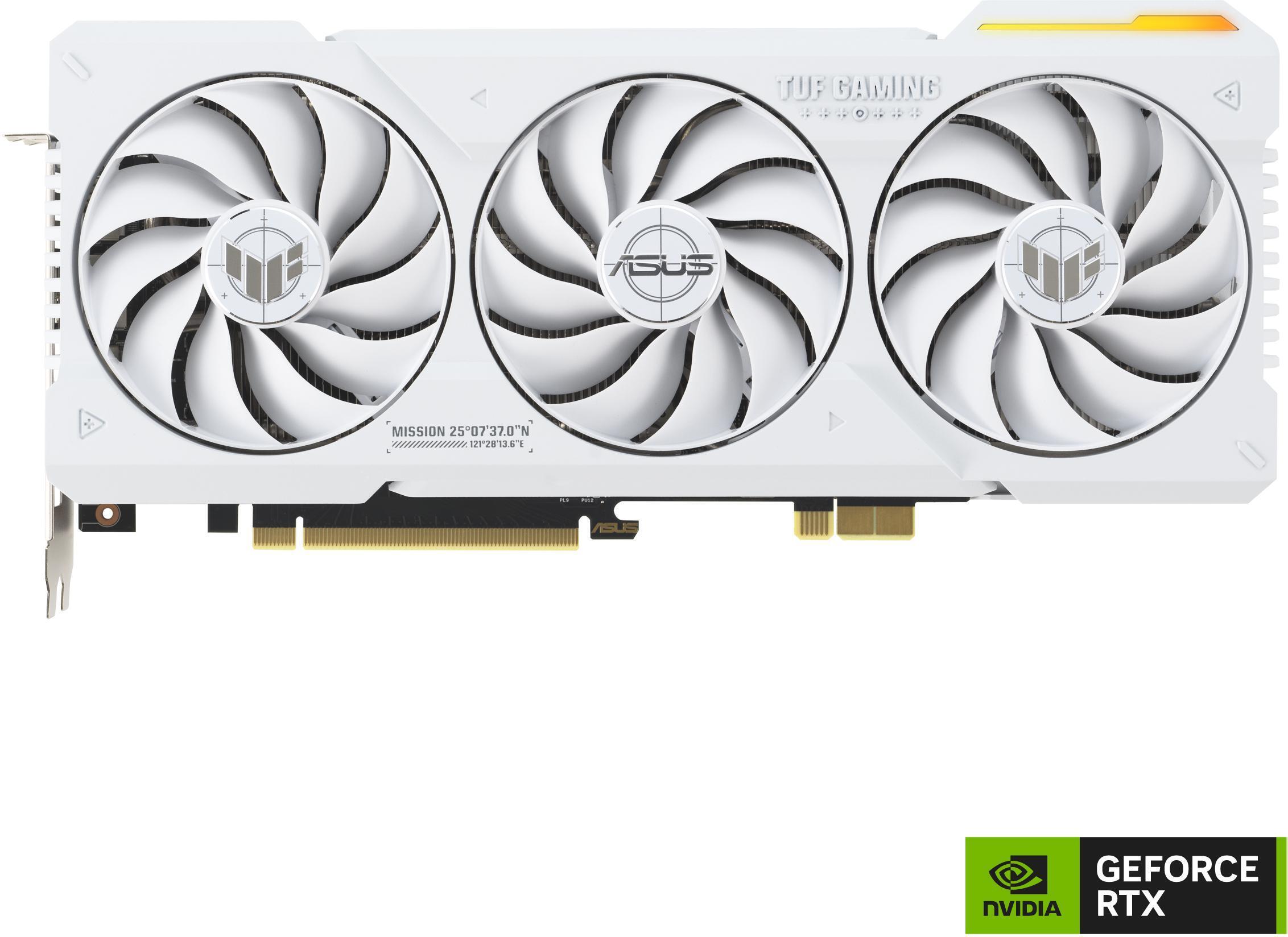 Asus - Tarjeta Gráfica Asus GeForce® RTX 4070 Ti SUPER TUF Gaming BTF OC White 16GB GDDR6X DLSS3