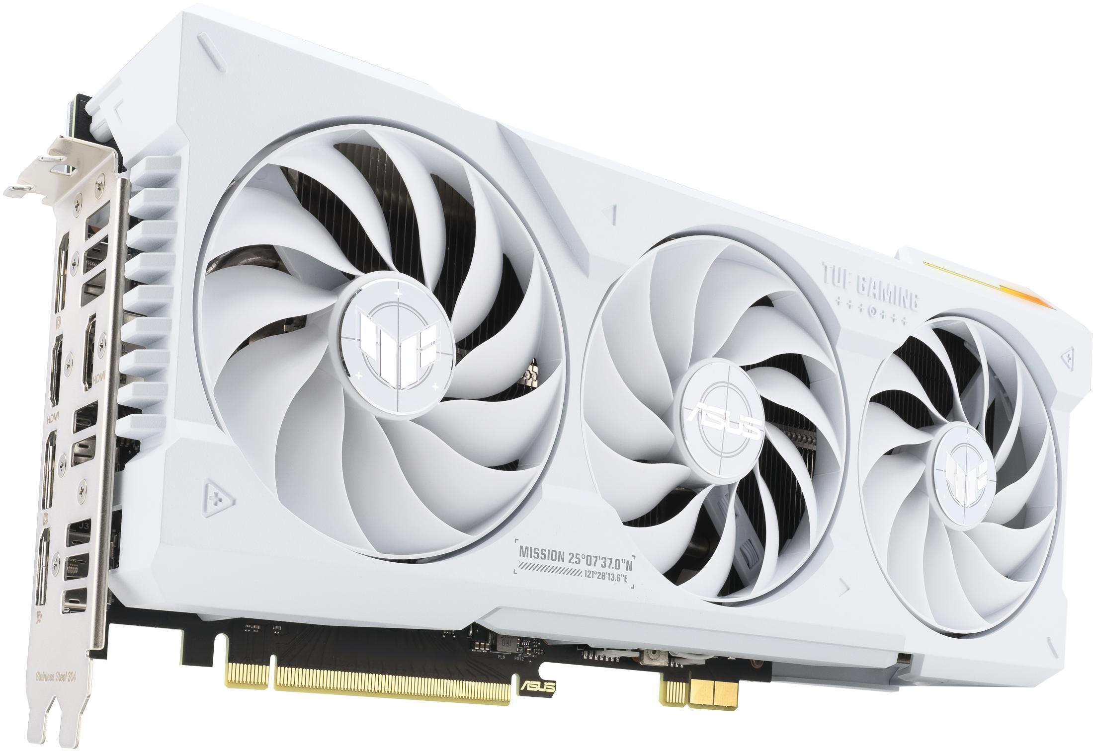 Asus - Tarjeta Gráfica Asus GeForce® RTX 4070 Ti SUPER TUF Gaming BTF OC White 16GB GDDR6X DLSS3