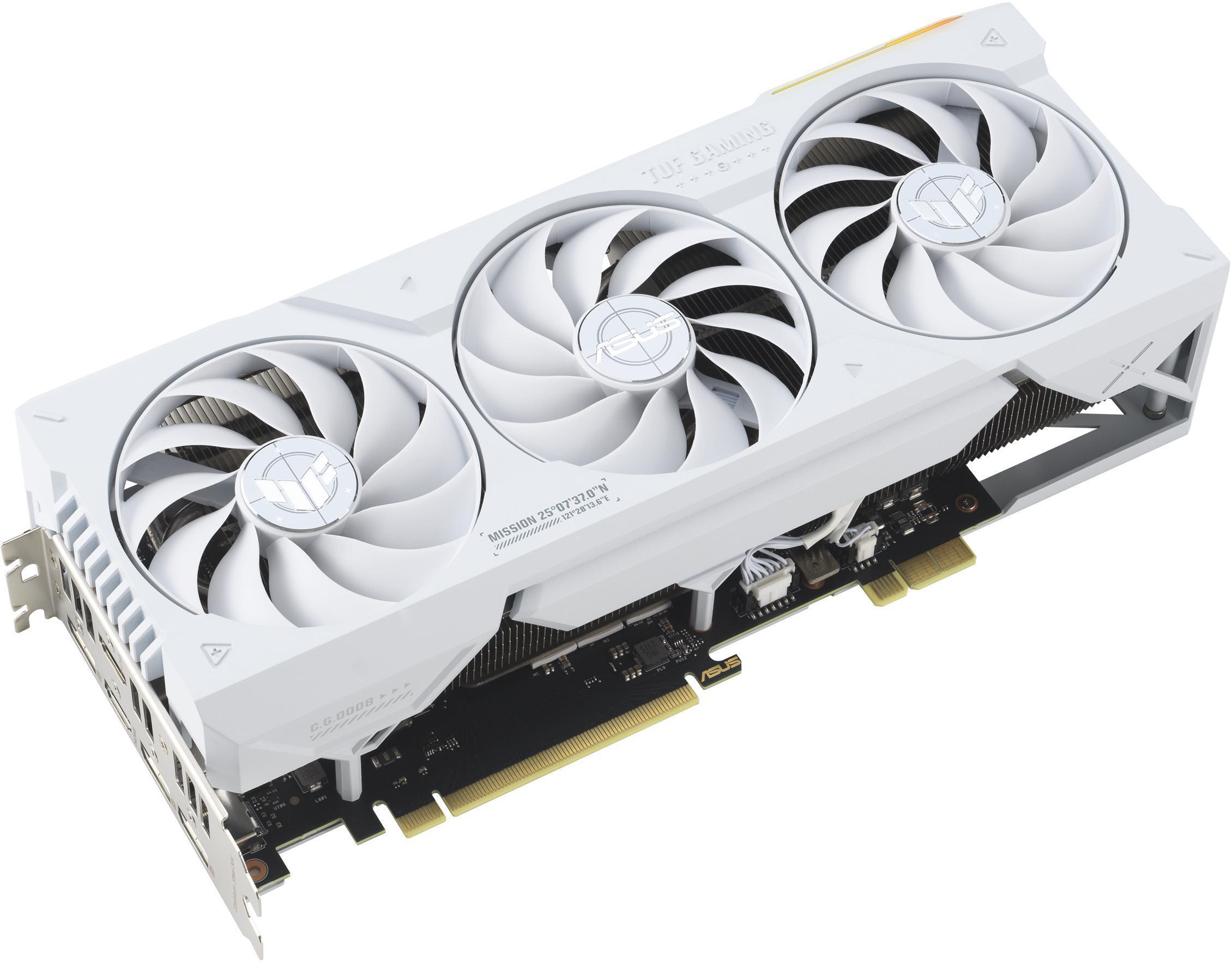 Asus - Tarjeta Gráfica Asus GeForce® RTX 4070 Ti SUPER TUF Gaming BTF OC White 16GB GDDR6X DLSS3