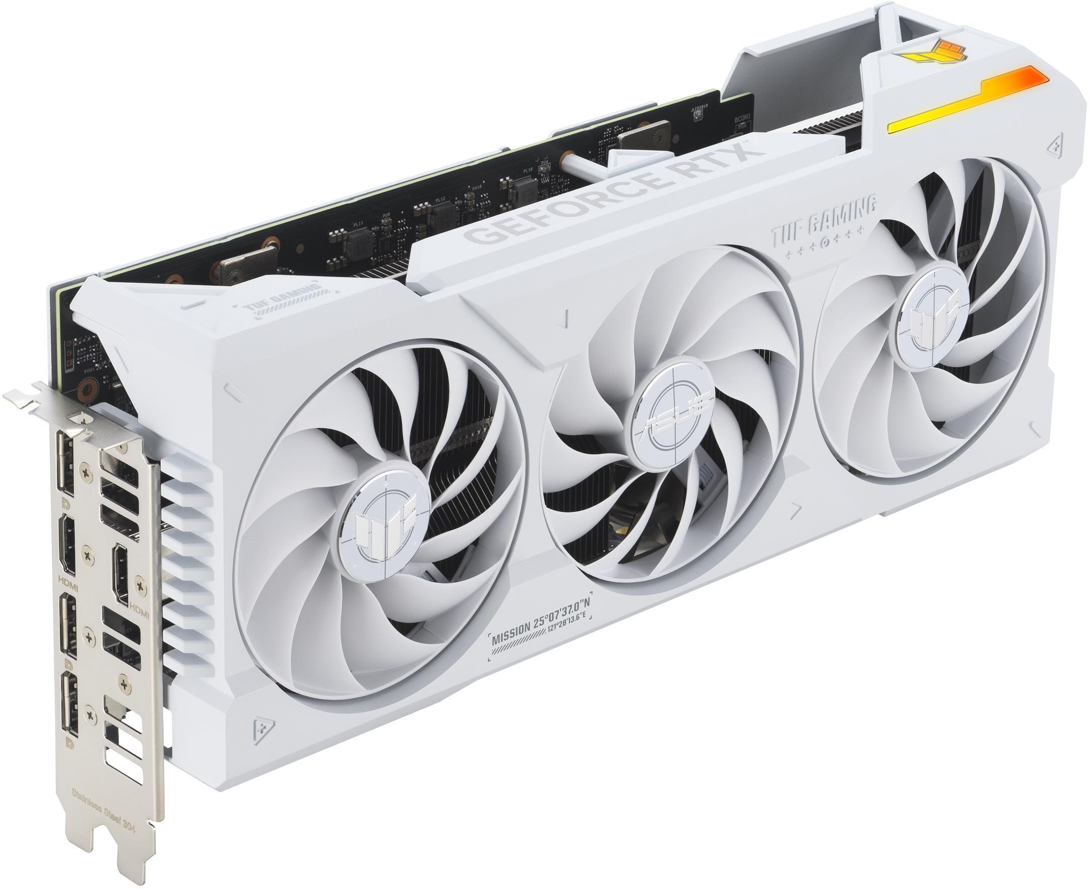 Asus - Tarjeta Gráfica Asus GeForce® RTX 4070 Ti SUPER TUF Gaming BTF OC White 16GB GDDR6X DLSS3