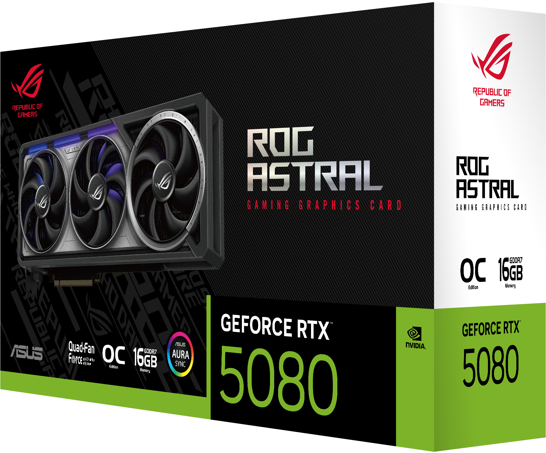 Asus - Tarjeta Gráfica Asus GeForce® RTX 5080 ROG Strix Astral OC 16GB GDDR7 DLSS3