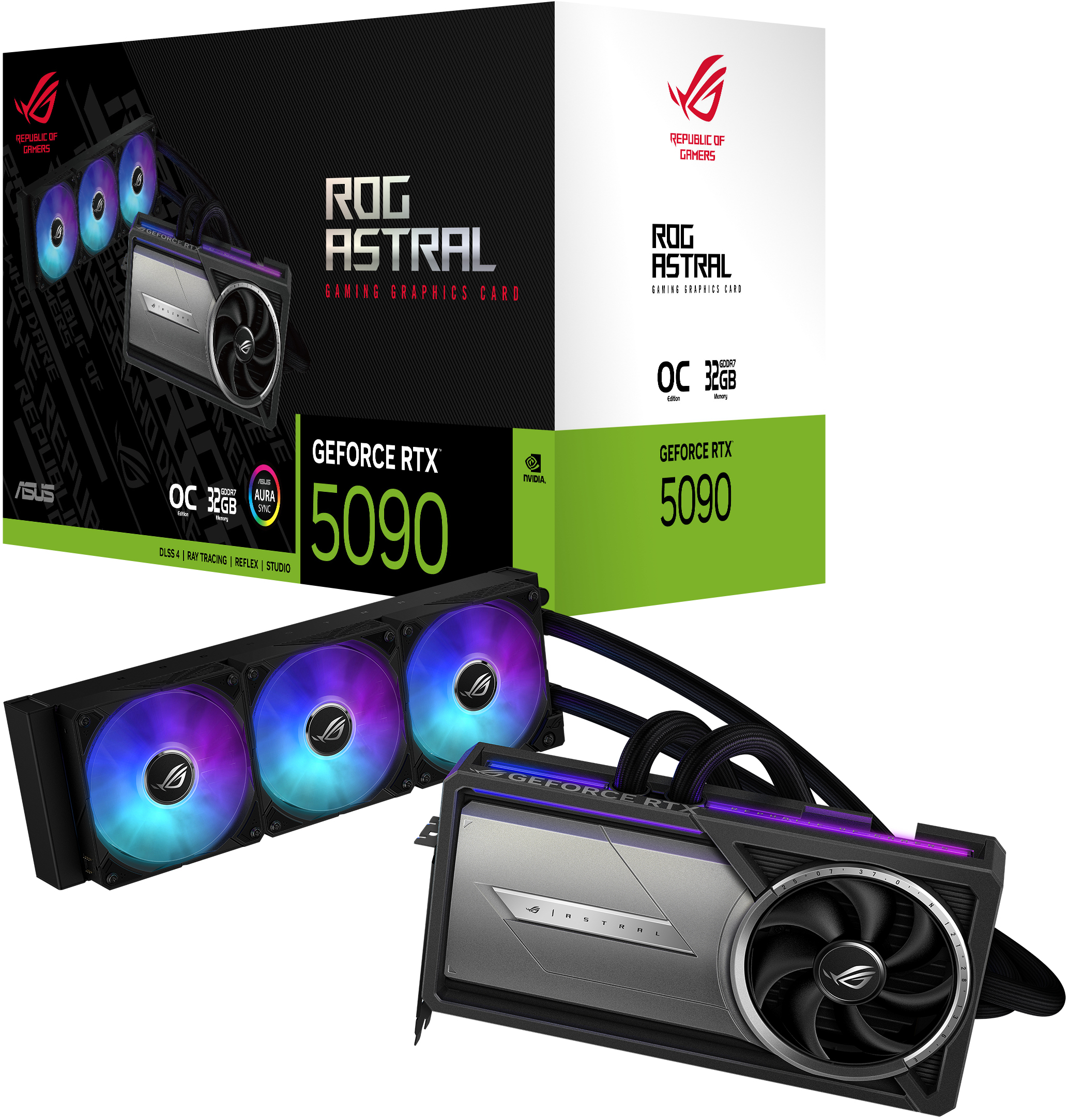 Asus - Tarjeta Gráfica Asus GeForce® RTX 5090 ROG Strix Astral LC OC 32GB GDDR7 DLSS4