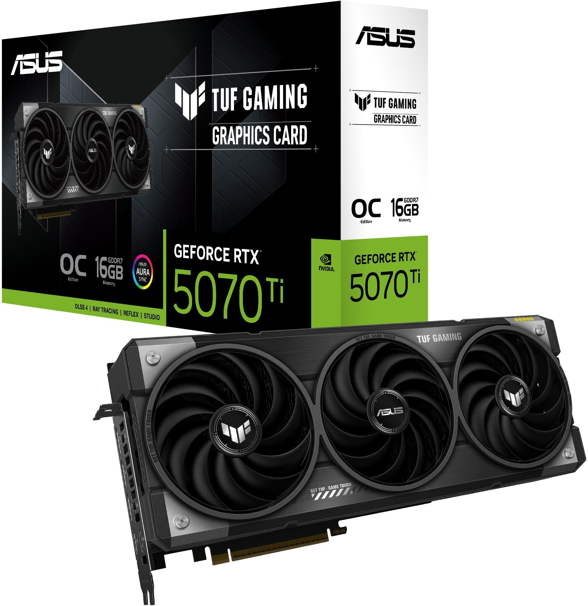 Asus - Tarjeta Gráfica Asus GeForce® RTX 5070 Ti TUF Gaming OC 16GB GDDR7 DLSS4