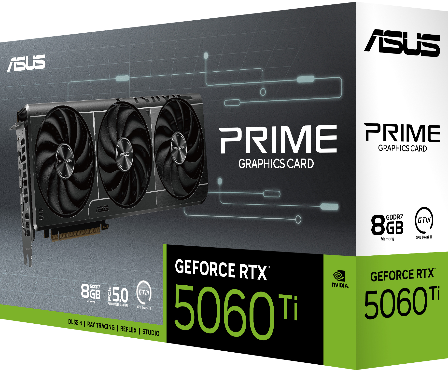 Asus - Tarjeta Gráfica Asus GeForce® RTX 5060 Ti Prime 8GB GDDR7 DLSS4
