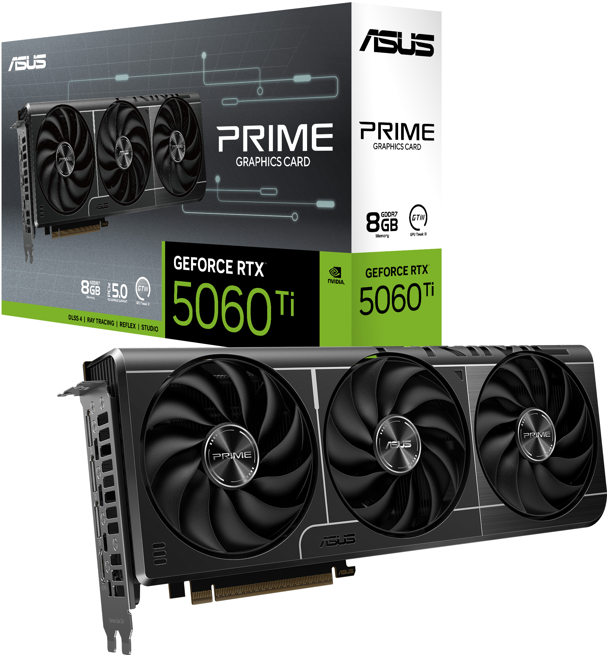 Asus - Tarjeta Gráfica Asus GeForce® RTX 5060 Ti Prime 8GB GDDR7 DLSS4