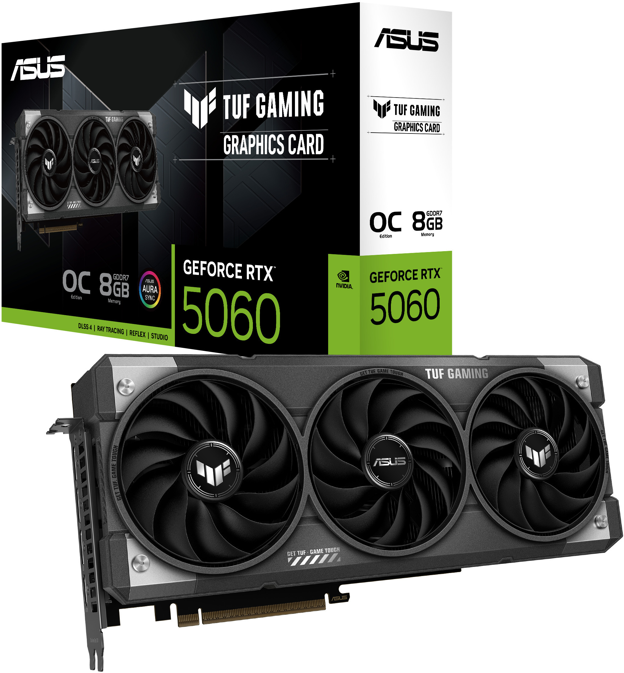 Tarjeta Gráfica Asus GeForce® RTX 5060 TUF Gaming OC 8GB GDDR7 DLSS4