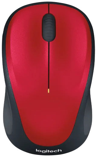 Logitech - Ratón Óptico Logitech M235 Wireless Rojo